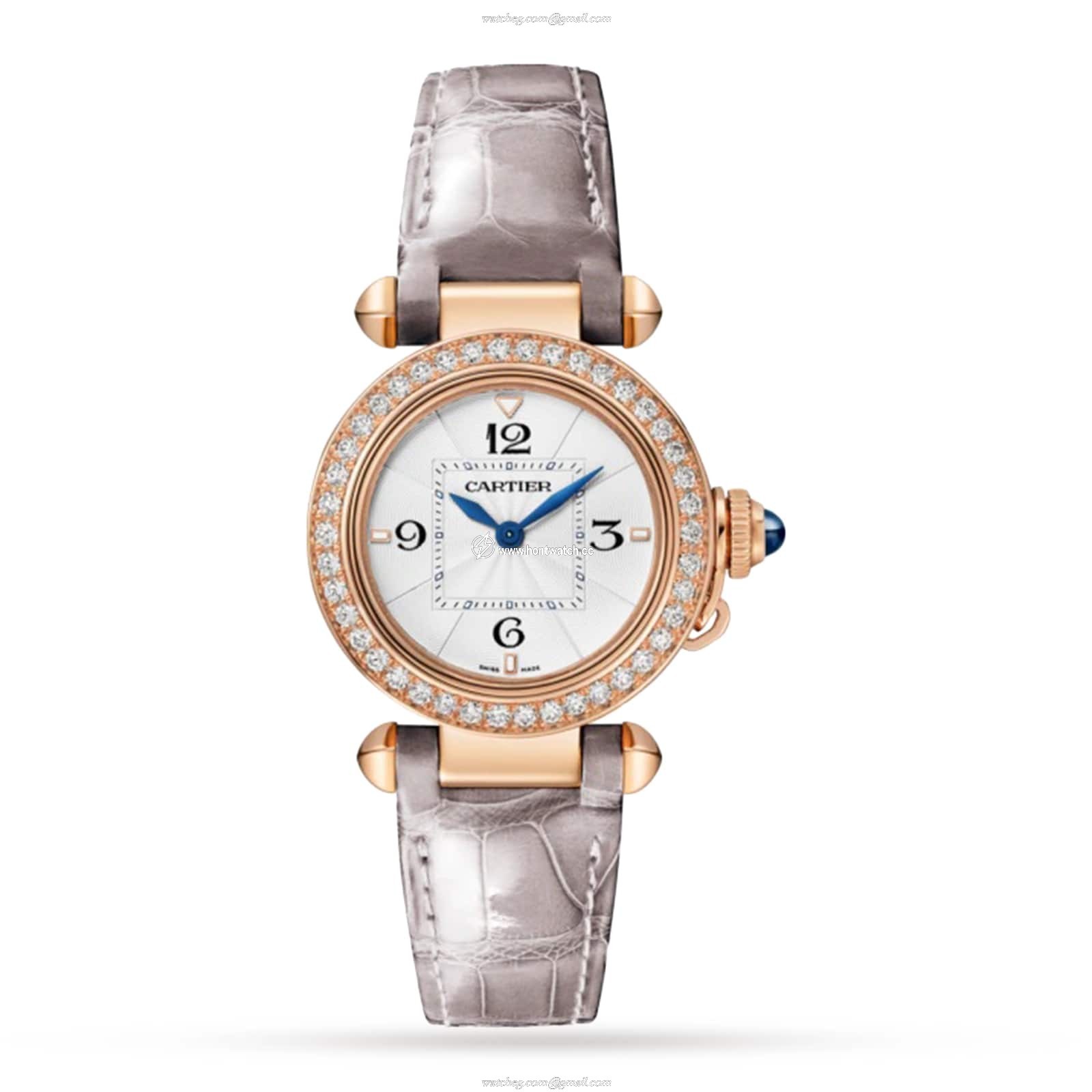 Cartier Pasha de Cartier WJPA0017 | Rose Gold 30mm Quartz Watch | Silver Dial - Image 2
