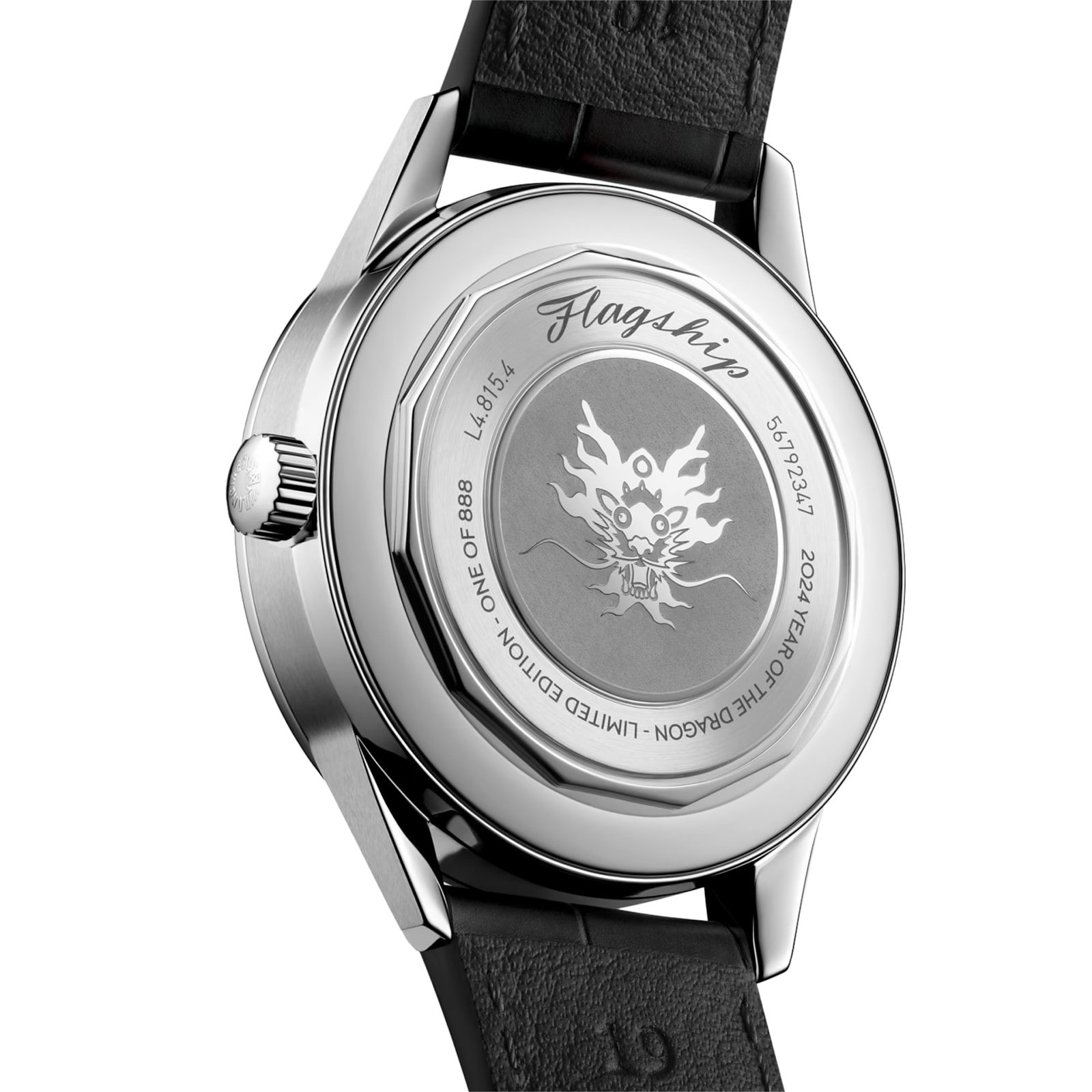 Longines Flagship L48154092 - Automatic Watch - 38.5mm Stainless Steel - Red Dial - Image 3