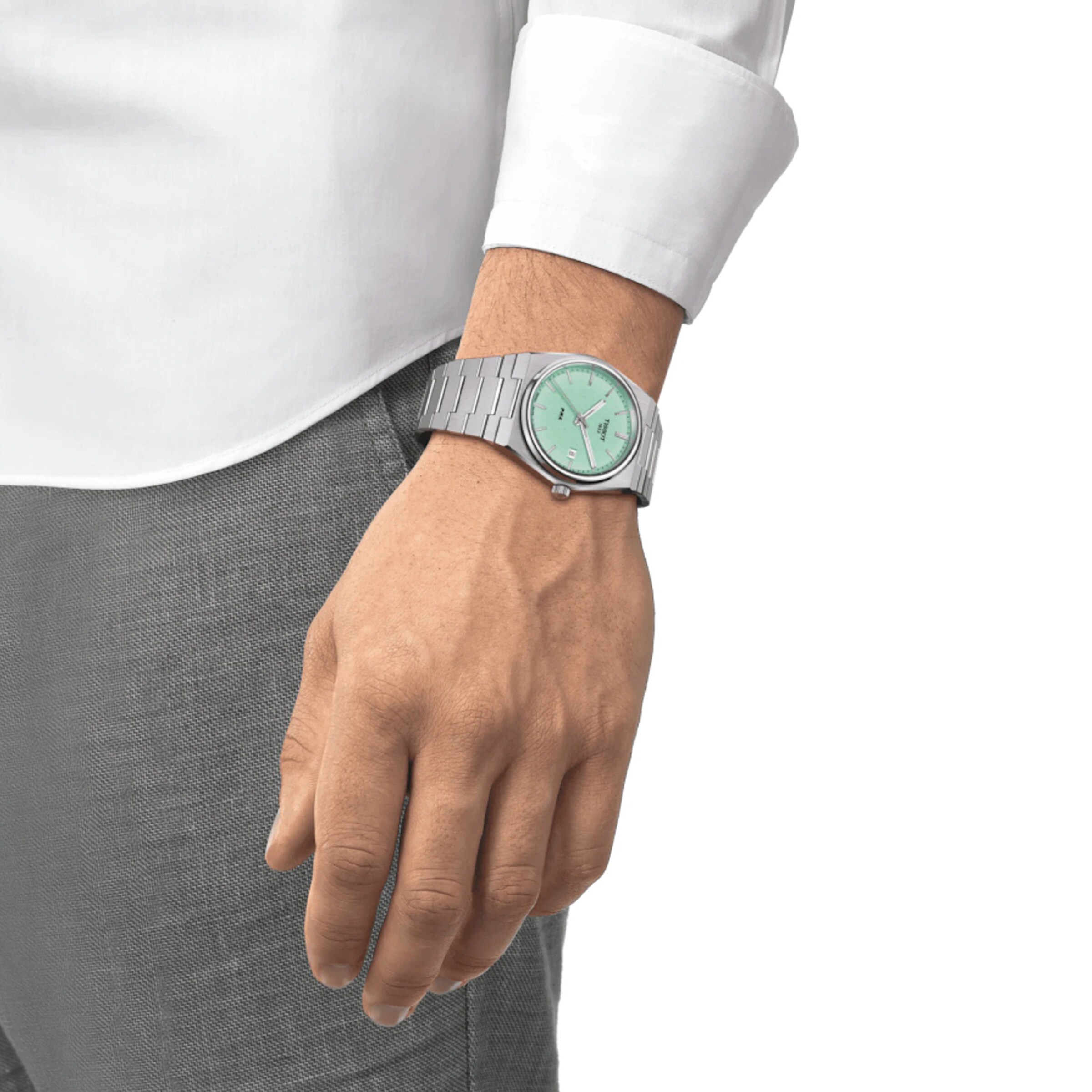 Tissot PRX T1374101109101 | 40mm Green Dial | Stainless Steel Quartz Watch - Image 4