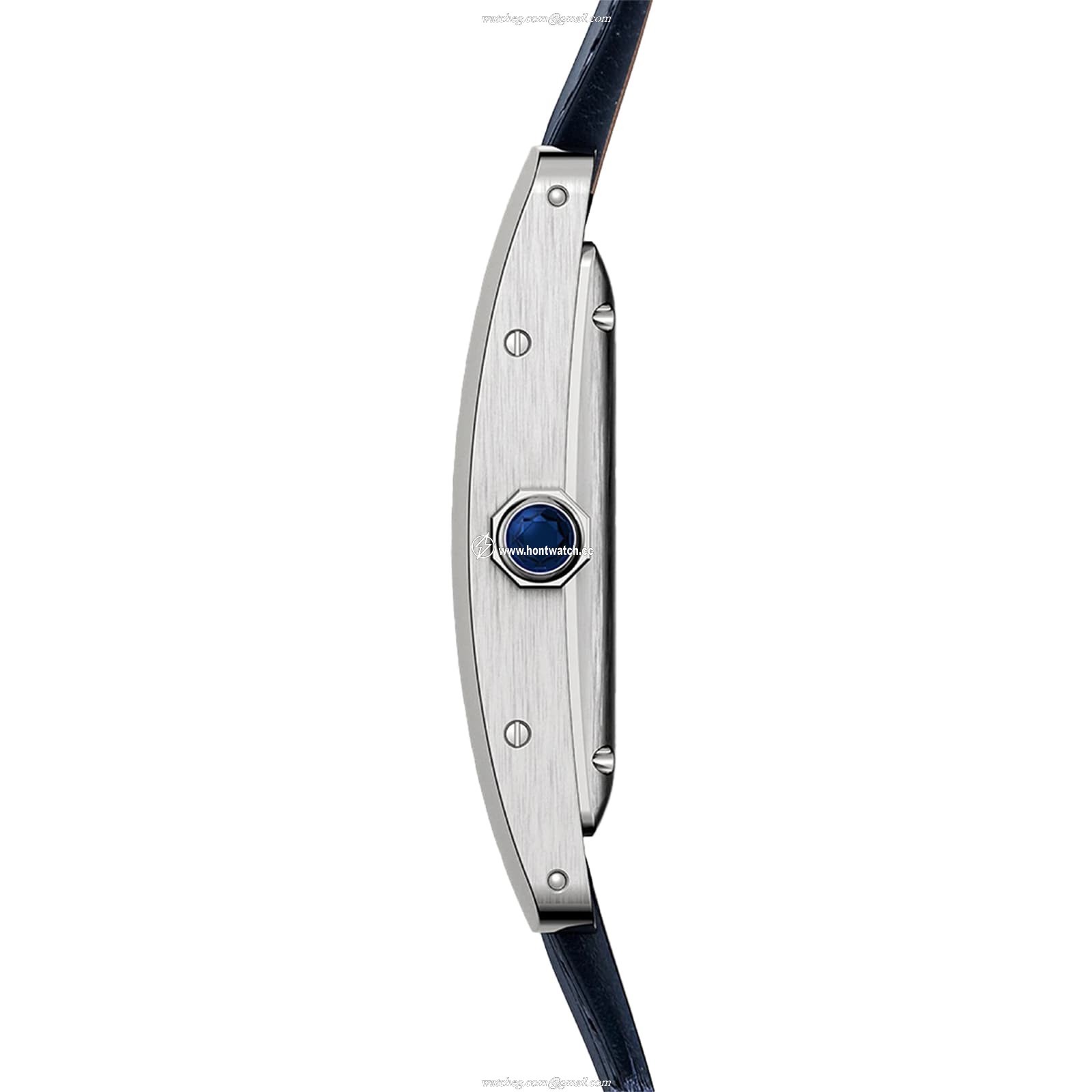 Cartier Tank Americaine WSTA0044 Steel Quartz Silver Dial Replica Watch - Image 2