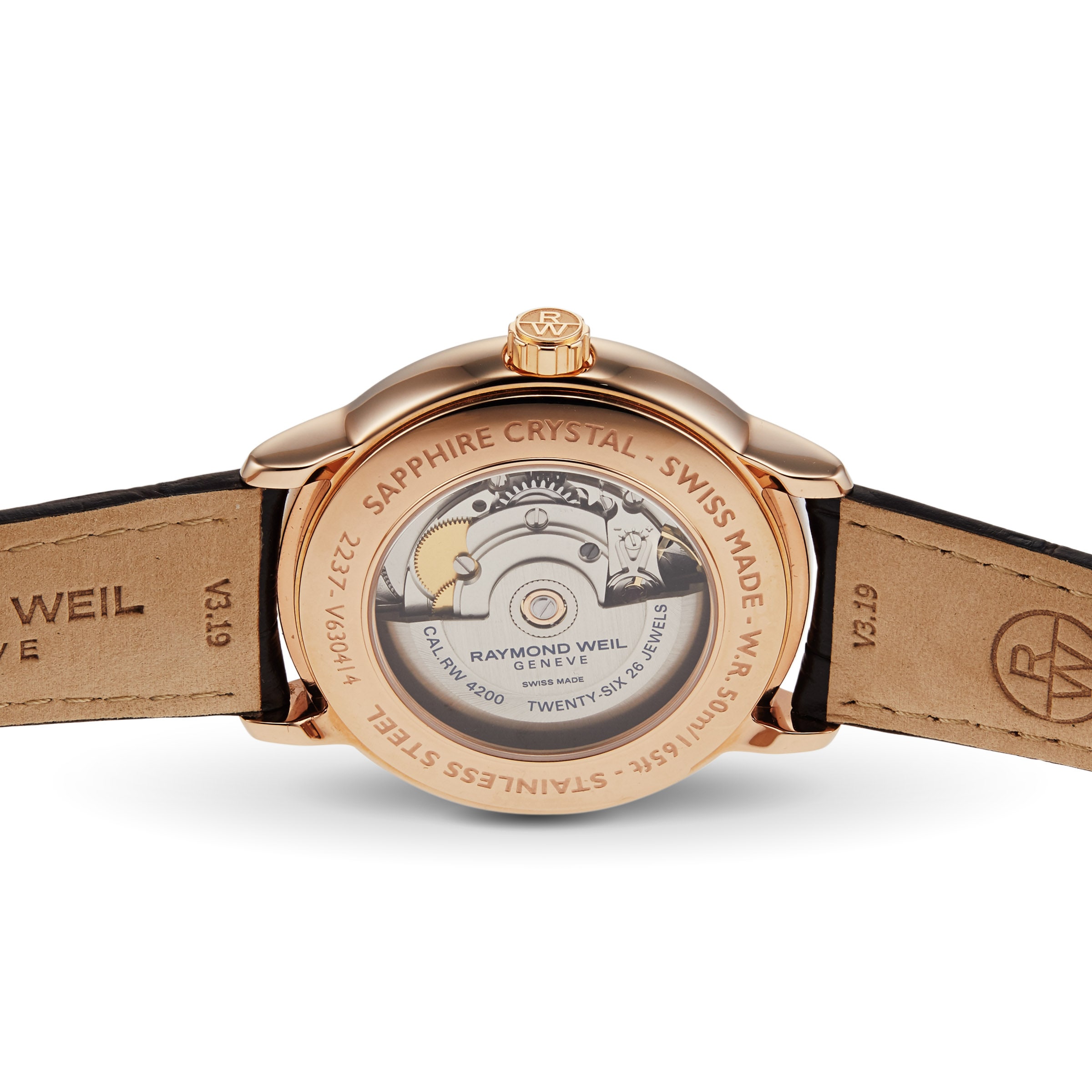 Raymond Weil Maestro Automatic Grey Watch - 39.5mm Steel & Rose Gold - Image 4