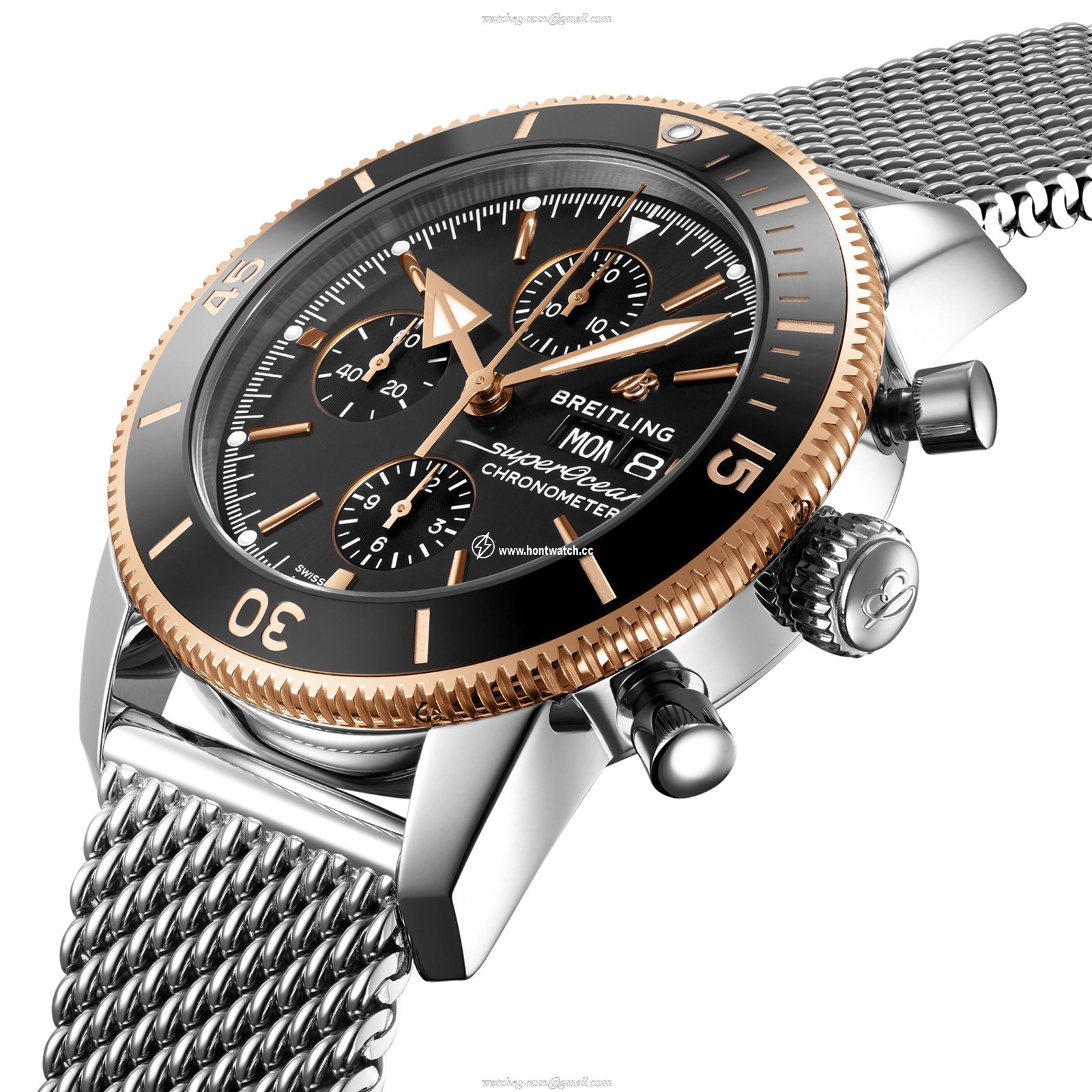 Breitling Superocean Heritage 44mm Automatic Black Dial - Stainless Steel - Image 2