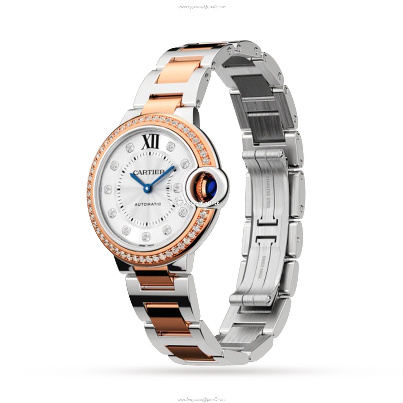 Cartier Ballon Bleu de Cartier W3BB0023 | 33mm Steel & Rose Gold Automatic - Image 2