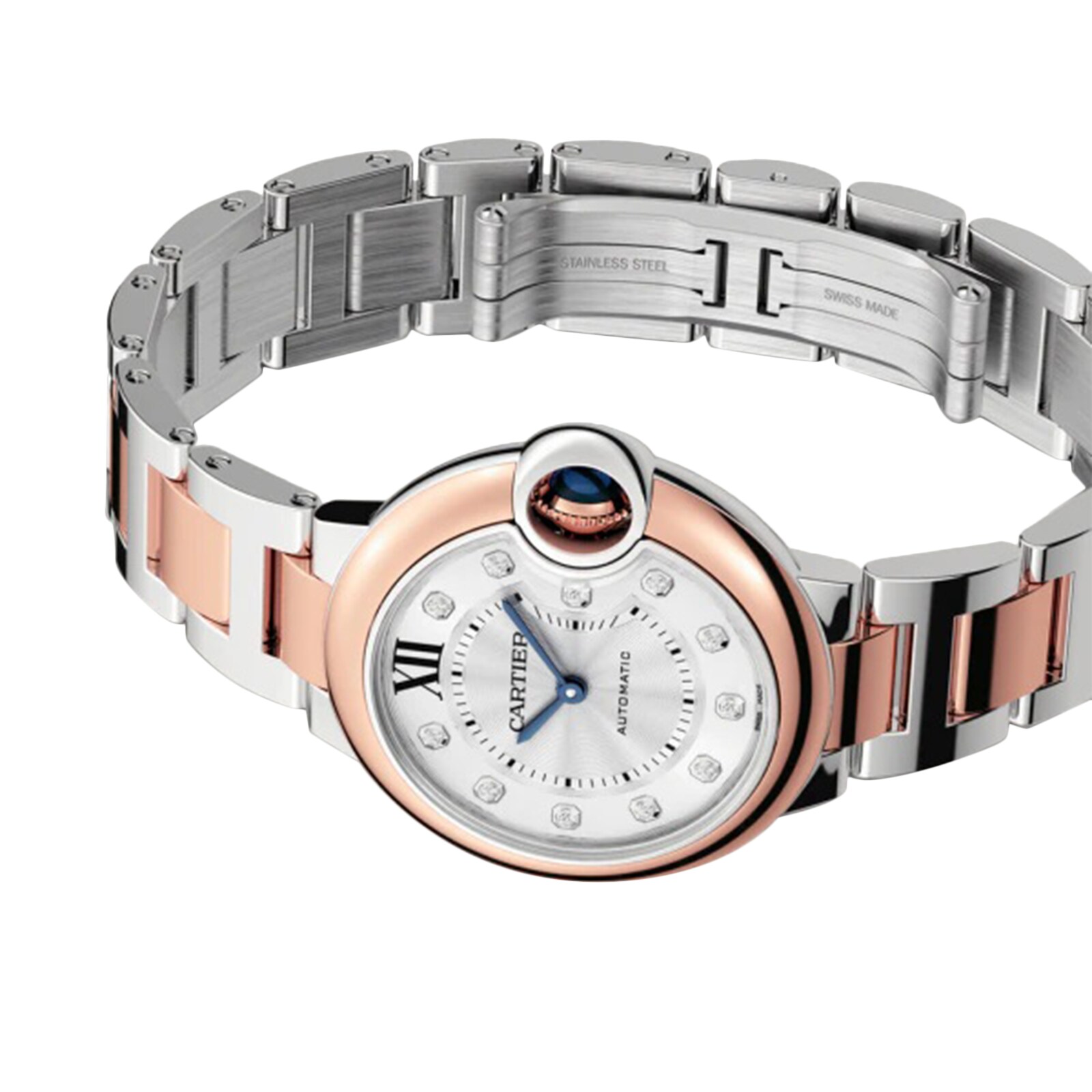 Cartier Ballon Bleu de Cartier W3BB0021 | 33mm Steel & Rose Gold Automatic - Image 3