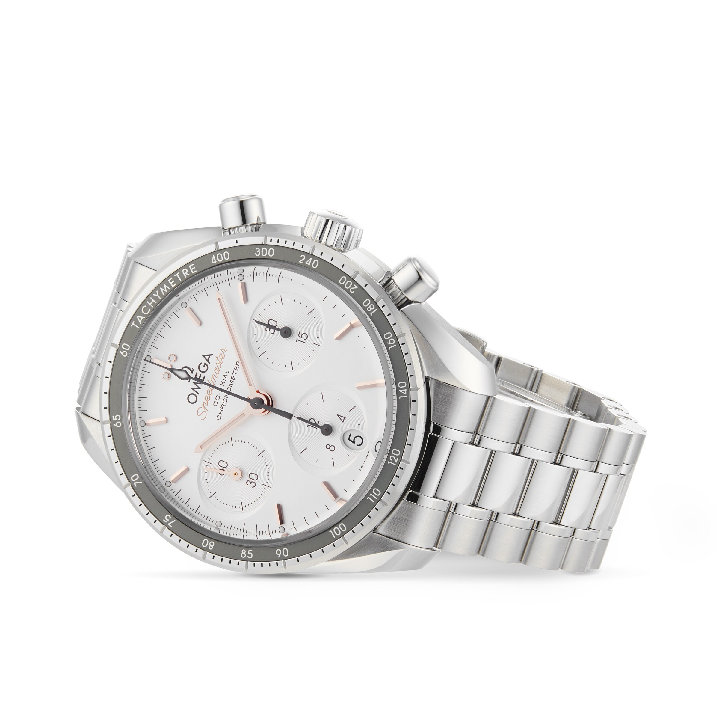 Omega Speedmaster 38mm Automatic Silver Dial - Stainless Steel Replica Watch - Image 3