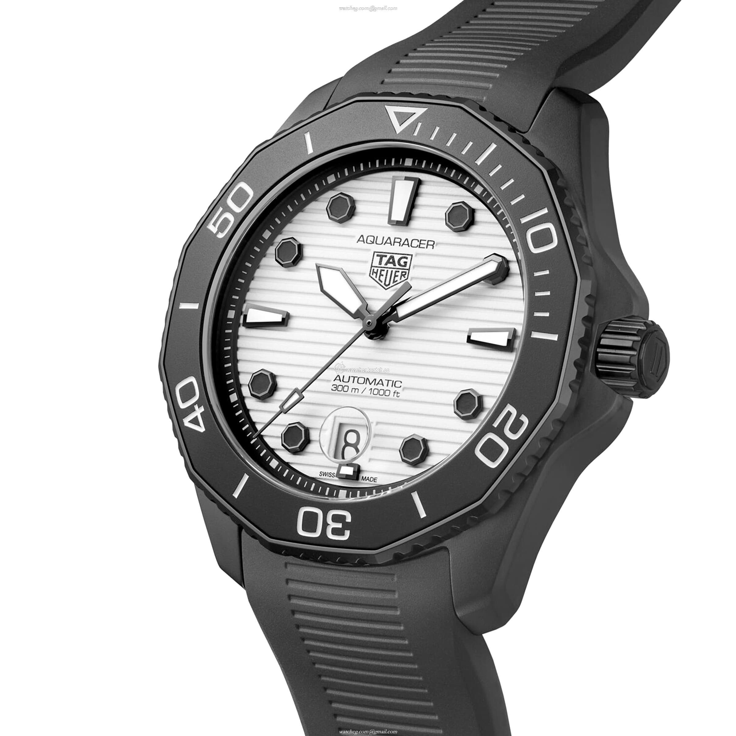 TAG Heuer Aquaracer Automatic Watch - 43mm Stainless Steel - White Dial - Image 2