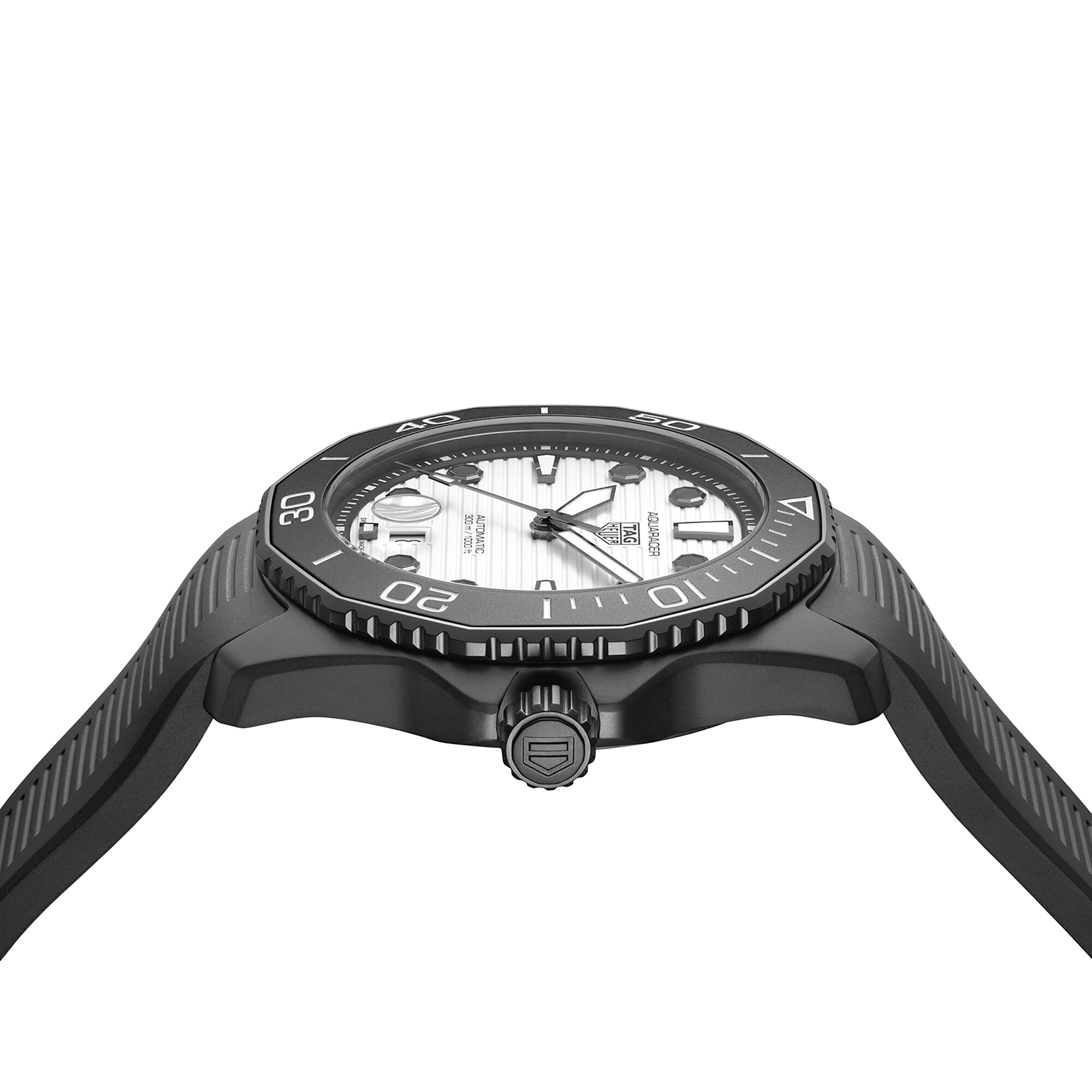 TAG Heuer Aquaracer Automatic Watch - 43mm Stainless Steel - White Dial - Image 3