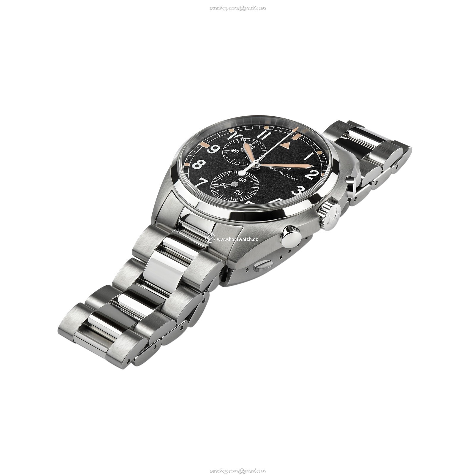 Hamilton Khaki Aviation H76522131 | 41mm Black Dial | Quartz | Stainless Steel - Image 2