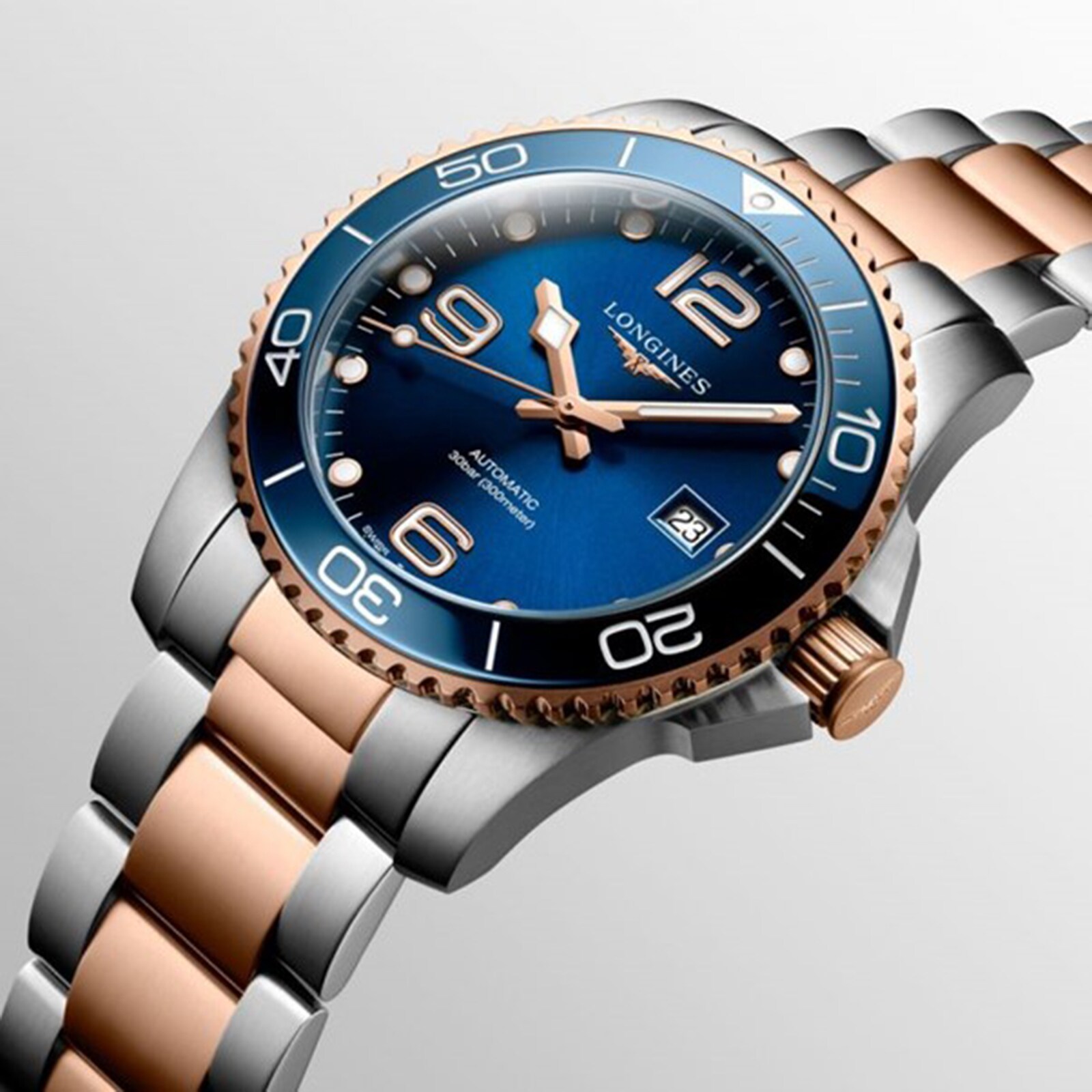 Longines HydroConquest Automatic Blue Watch - 41mm PVD - 300M Water Resistant - Image 3