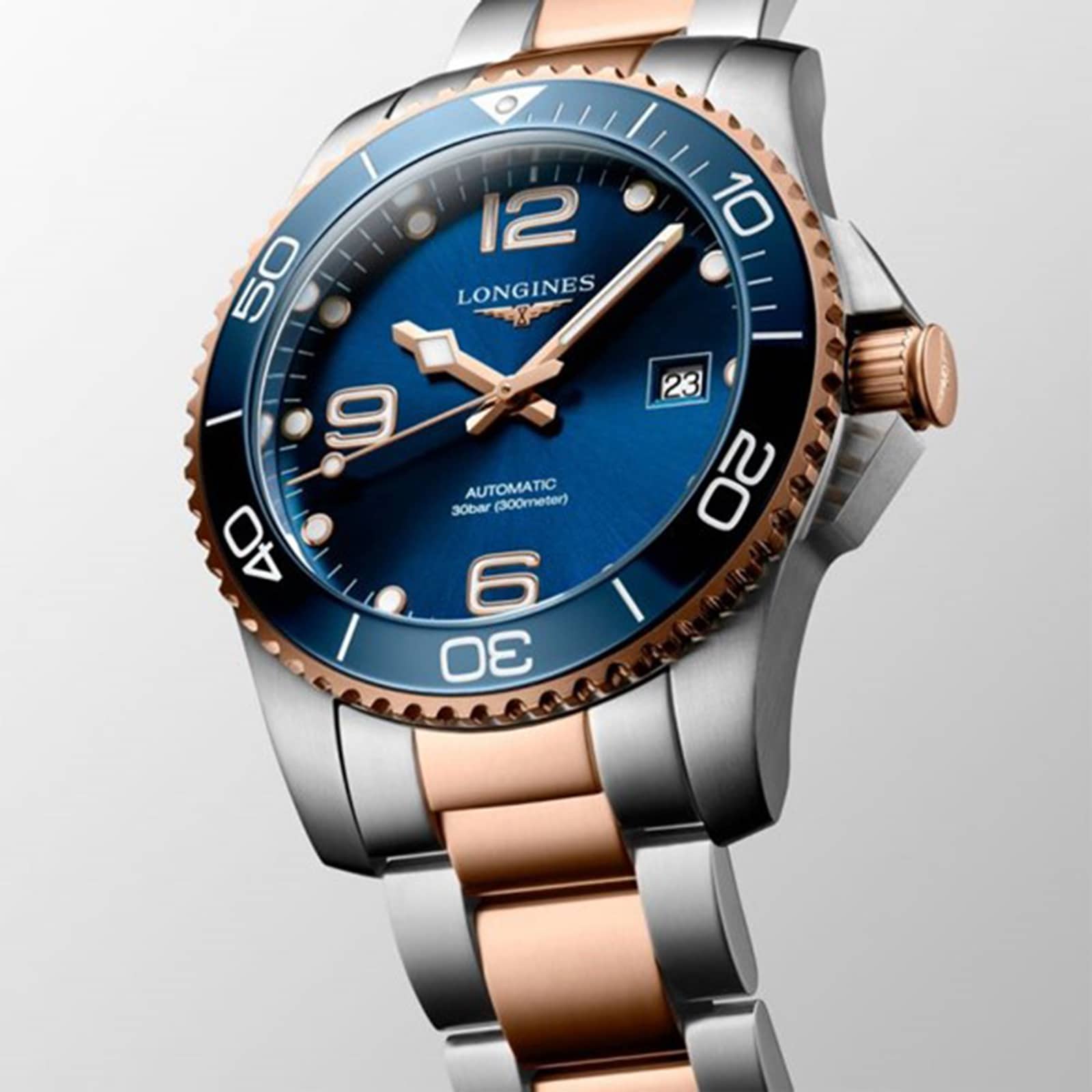 Longines HydroConquest Automatic Blue Watch - 41mm PVD - 300M Water Resistant - Image 4