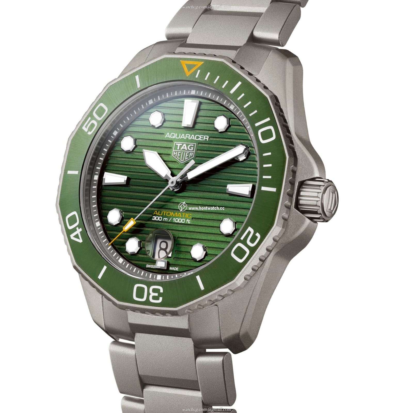 TAG Heuer Aquaracer Titanium Automatic Green Watch - 43mm - Image 2