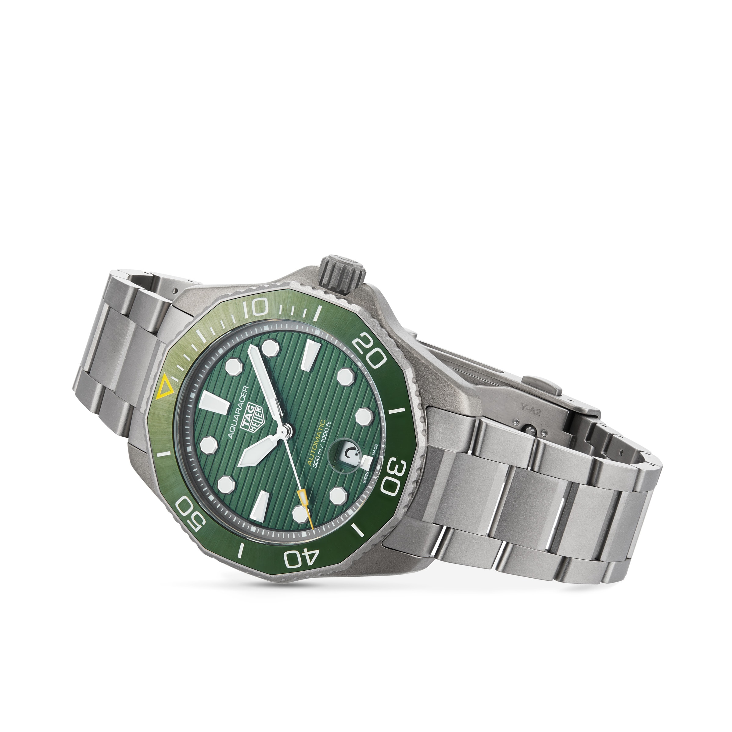 TAG Heuer Aquaracer Titanium Automatic Green Watch - 43mm - Image 3