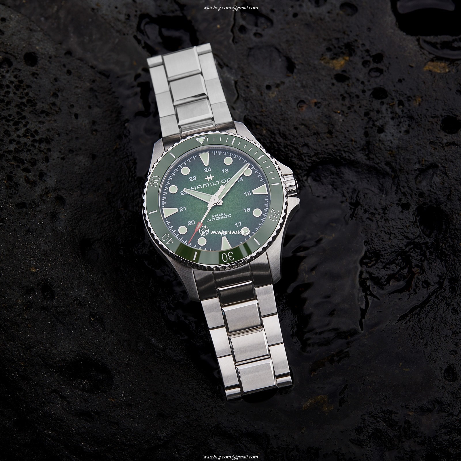Hamilton Khaki Navy H82525160 Automatic Green - 43mm Stainless Steel - Image 2
