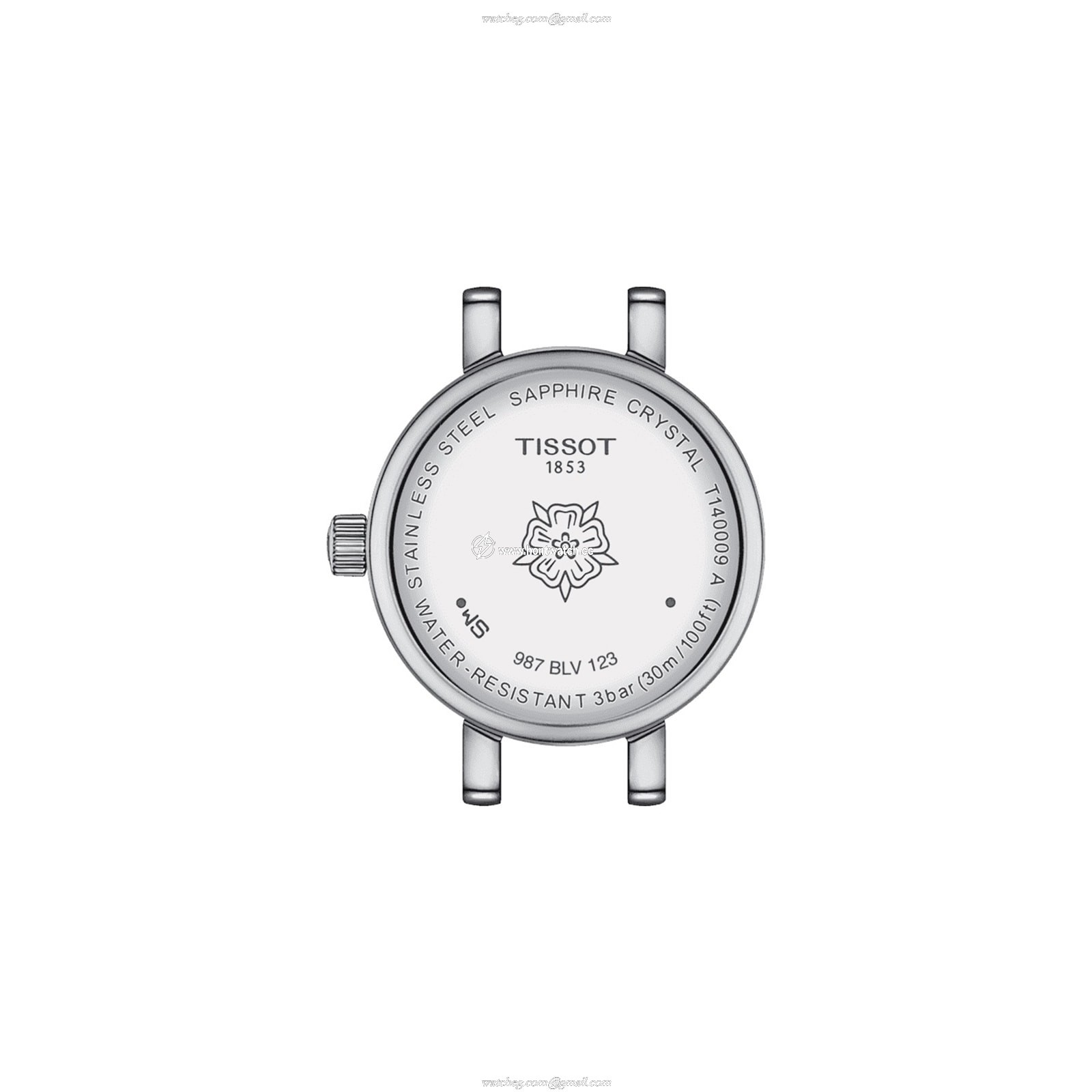 Tissot T-Lady Lovely 19.5mm Watch - Mother of Pearl Dial & Red Leather Strap - Image 2