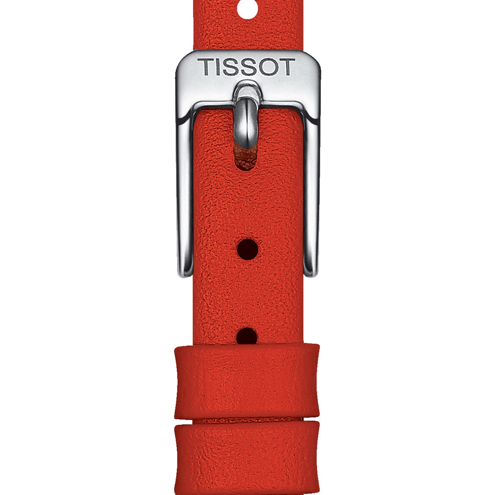 Tissot T-Lady Lovely 19.5mm Watch - Mother of Pearl Dial & Red Leather Strap - Image 4