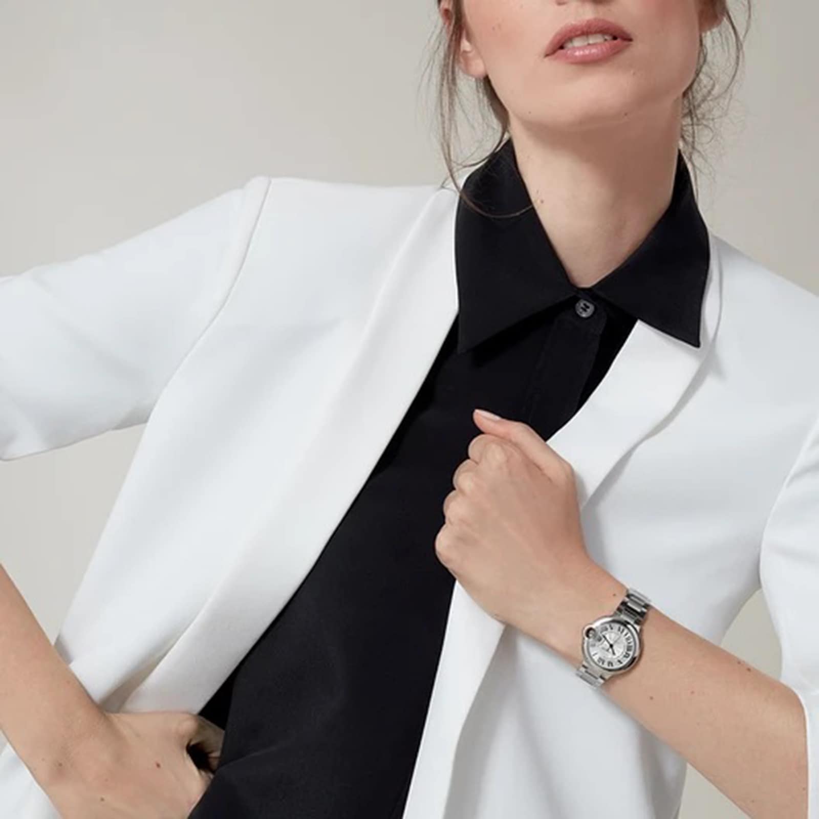 Cartier Ballon Bleu de Cartier WSBB0044 | 33mm Steel Automatic Silver Watch - Image 3