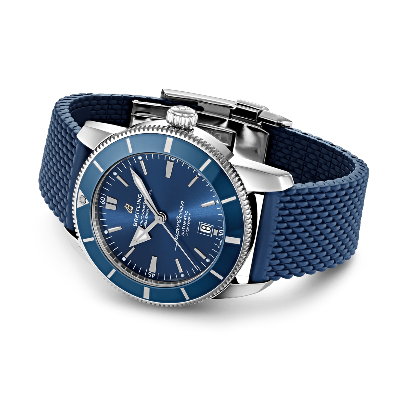 Breitling Superocean Heritage 46mm Blue Automatic Watch | Stainless Steel - Image 3
