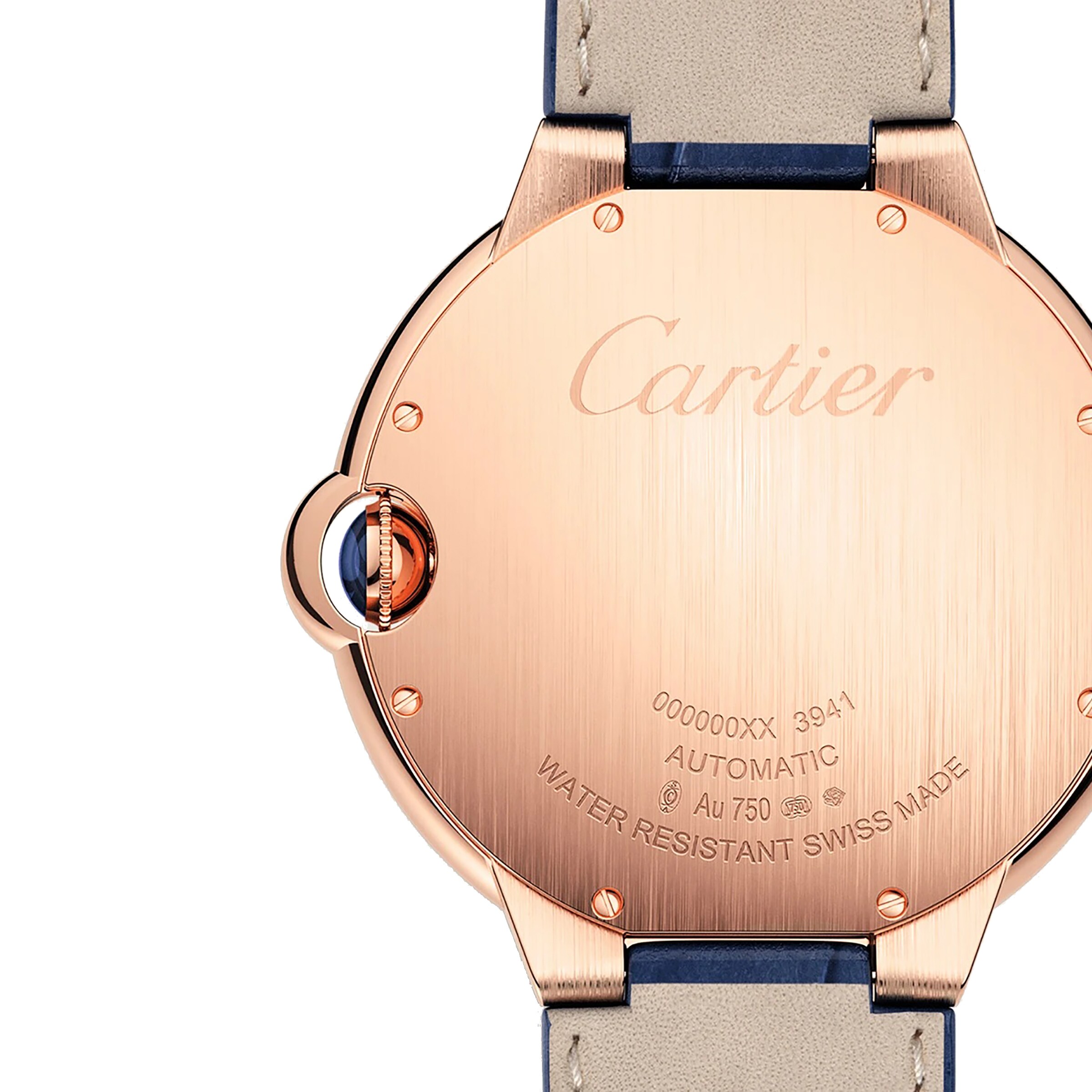 Cartier Ballon Bleu de Cartier 42mm Rose Gold Automatic Blue Watch - Image 3