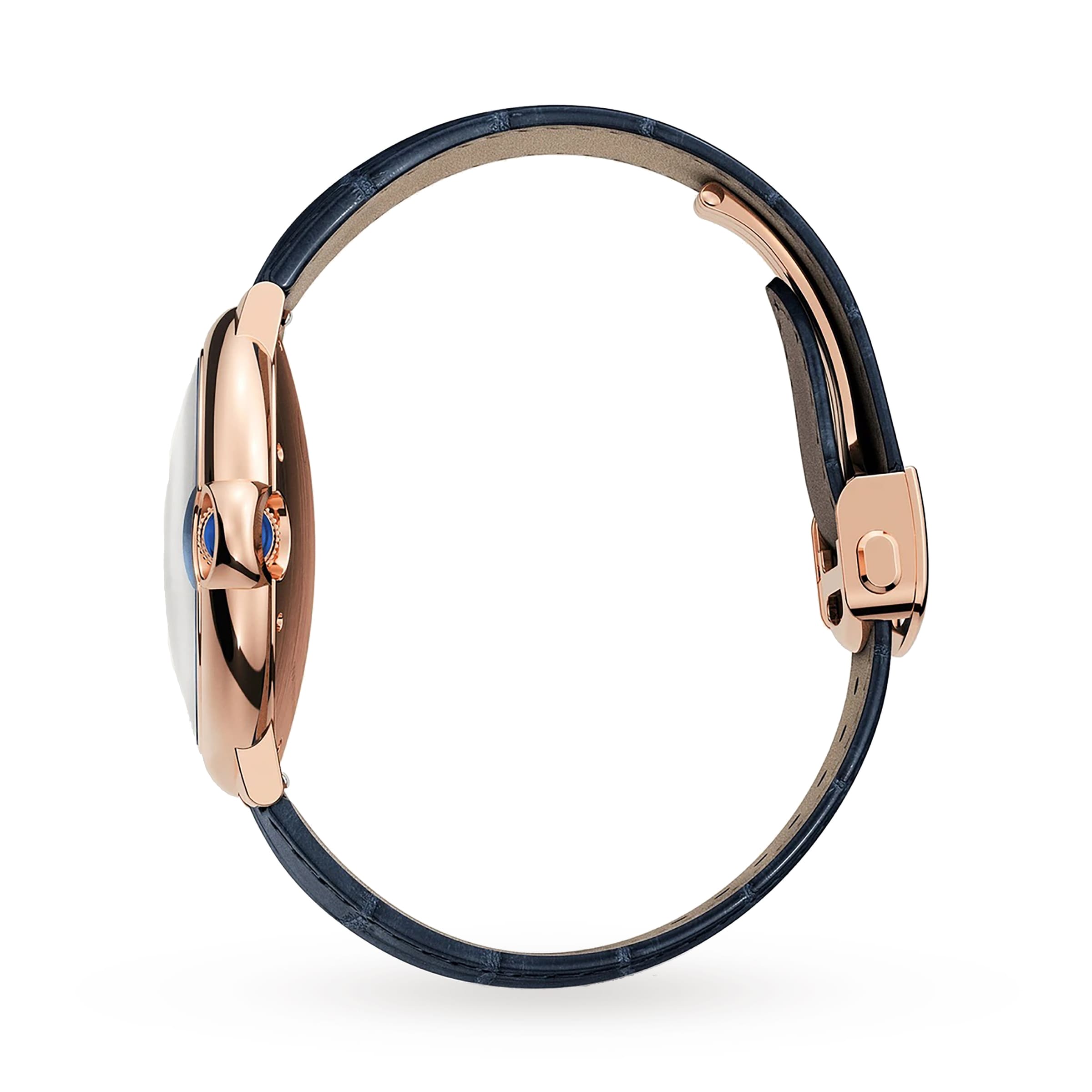 Cartier Ballon Bleu de Cartier 42mm Rose Gold Automatic Blue Watch - Image 4