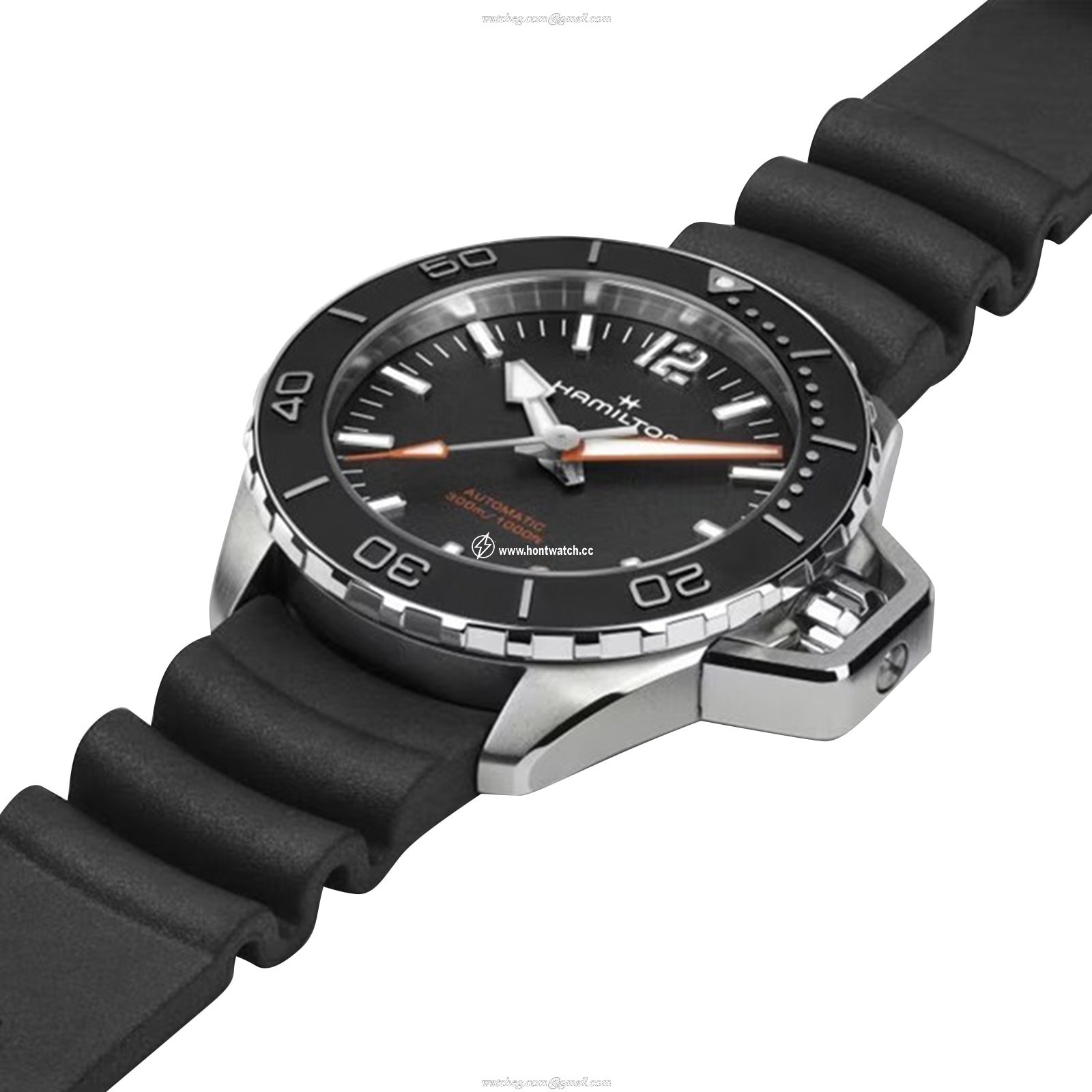 Hamilton Khaki Navy H77455330 Automatic Black - 41mm Stainless Steel - Image 2