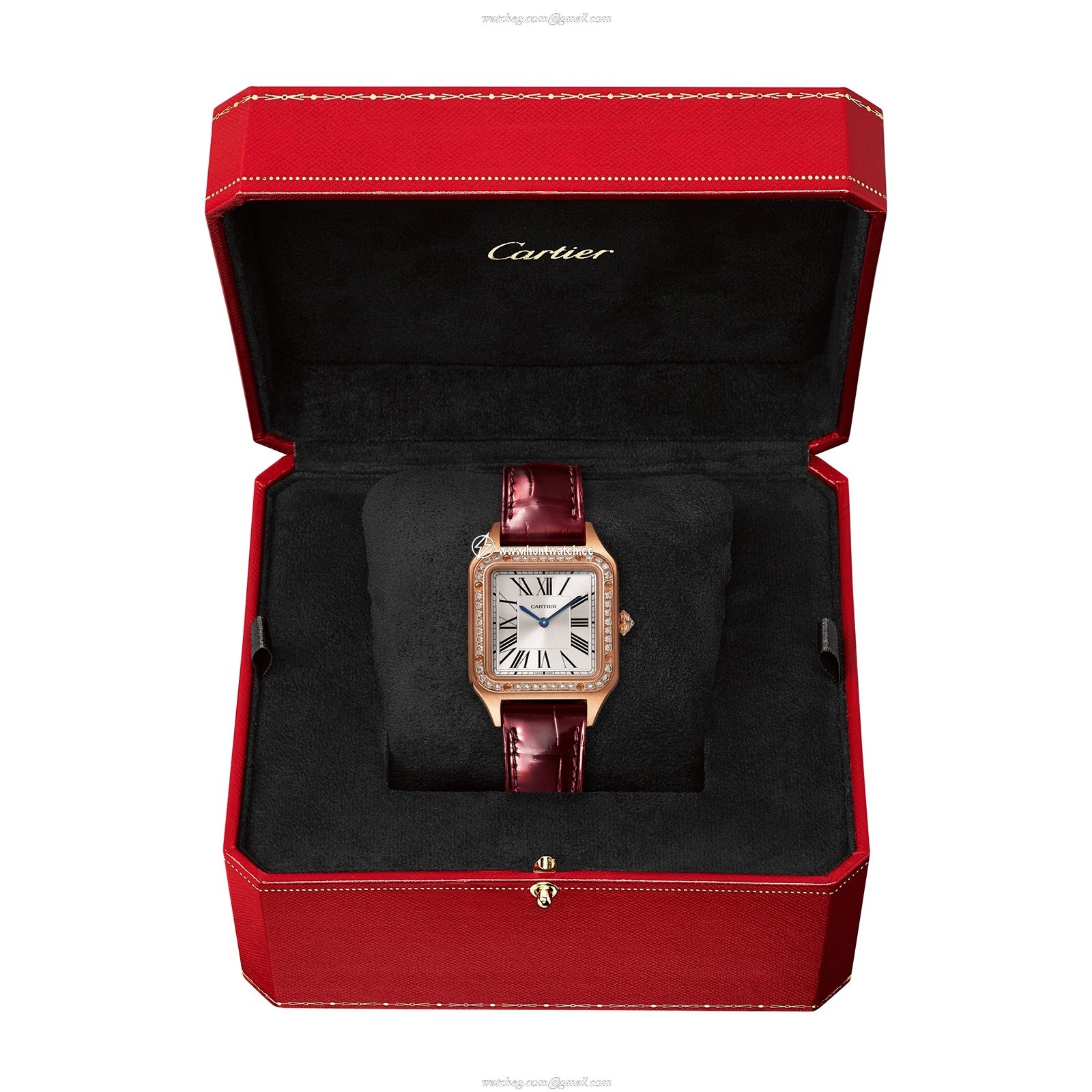 Cartier Santos-Dumont WJSA0017 Rose Gold Quartz Silver Watch | 27mm - Image 2