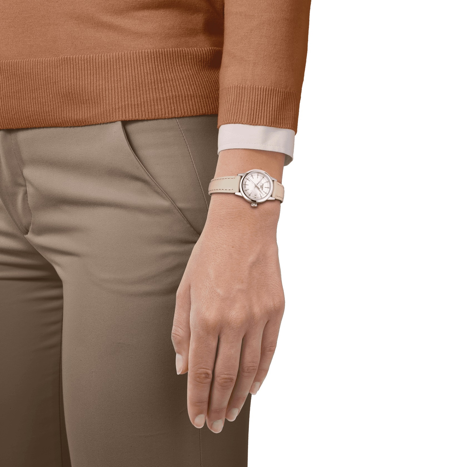 Tissot T-Classic Ladies Watch - 28mm Stainless Steel & Mother of Pearl Dial - Image 4