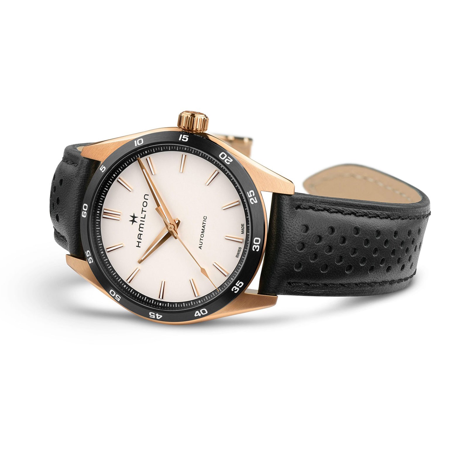 Hamilton Jazzmaster H36225770 Automatic Watch - 38mm White Dial - Stainless Steel & PVD - Image 3