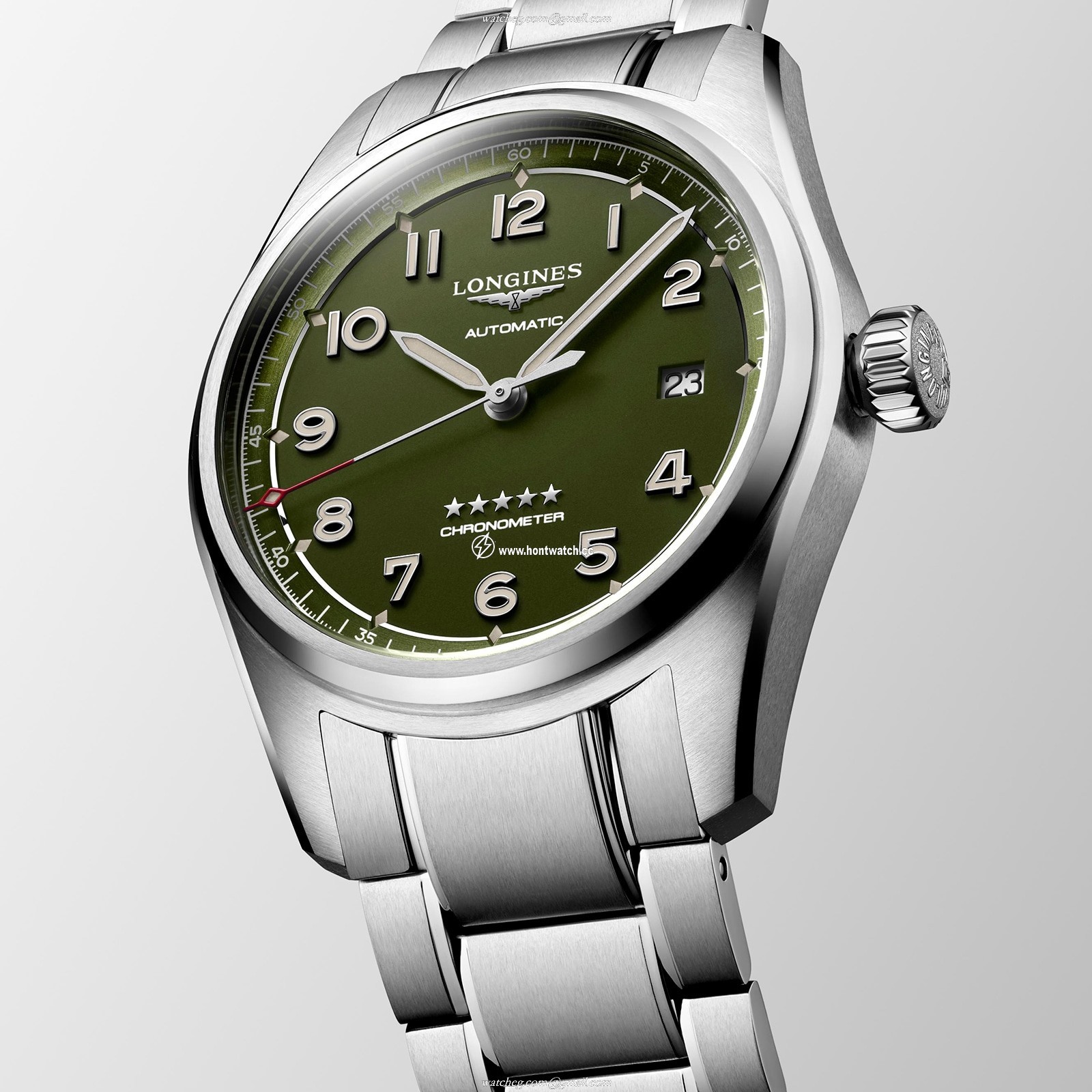 Longines Spirit L38104036 Automatic Green Dial - 40mm Stainless Steel Watch - Image 2
