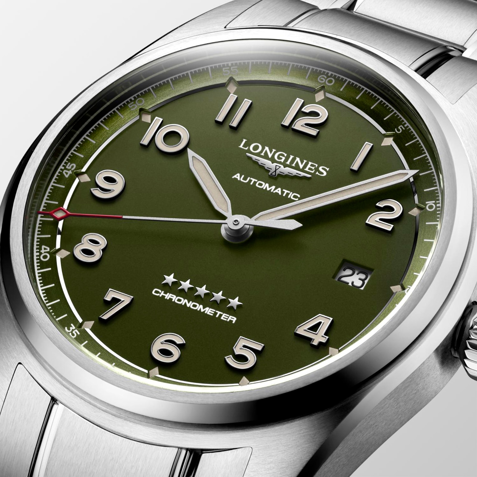 Longines Spirit L38104036 Automatic Green Dial - 40mm Stainless Steel Watch - Image 3