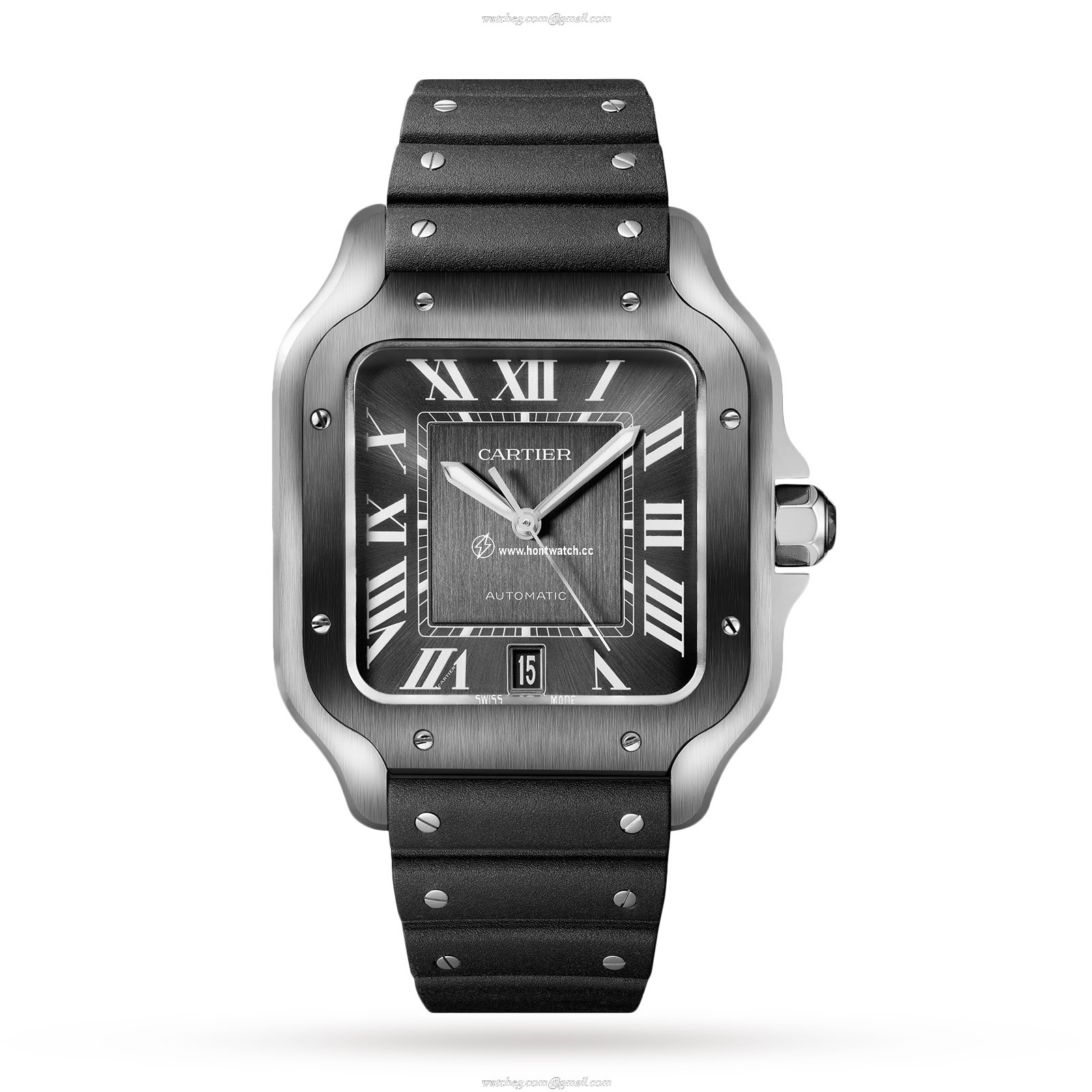 Cartier Santos de Cartier WSSA0037 - 40mm Steel Automatic Grey Watch - Image 2