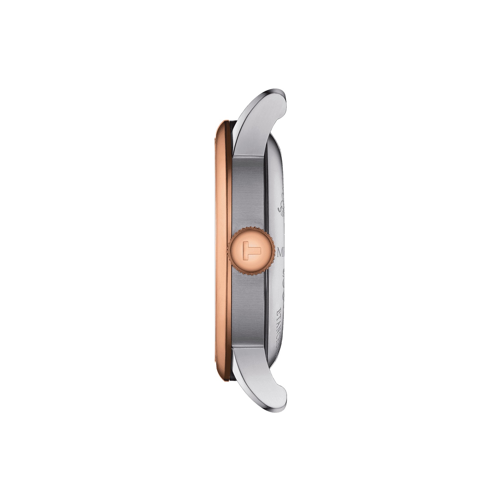 Tissot T-Classic Le Locle Automatic Watch - 39mm Silver Dial & Rose Gold - Image 4