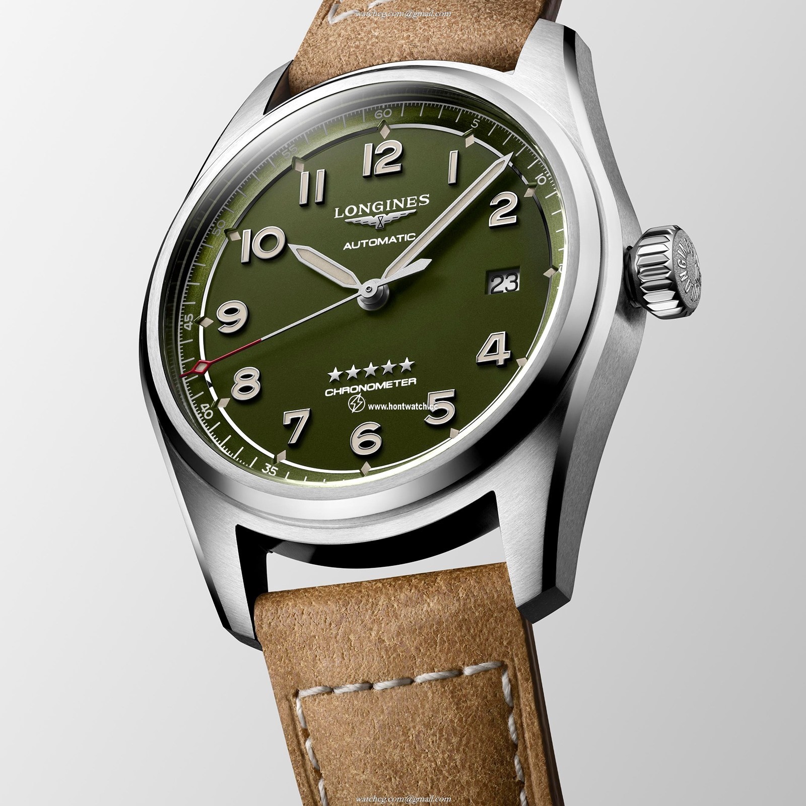 Longines Spirit L38104032 | 40mm Automatic Green Dial | Stainless Steel - Image 2