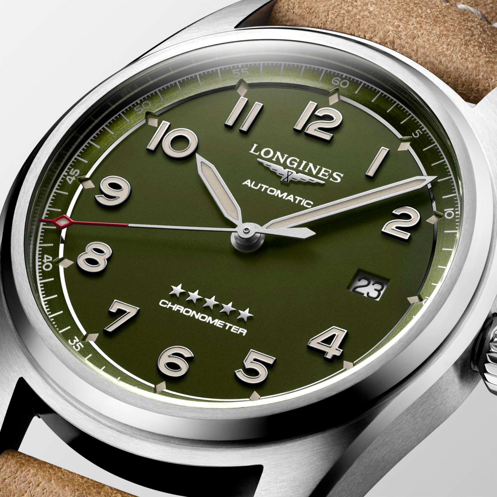 Longines Spirit L38104032 | 40mm Automatic Green Dial | Stainless Steel - Image 4