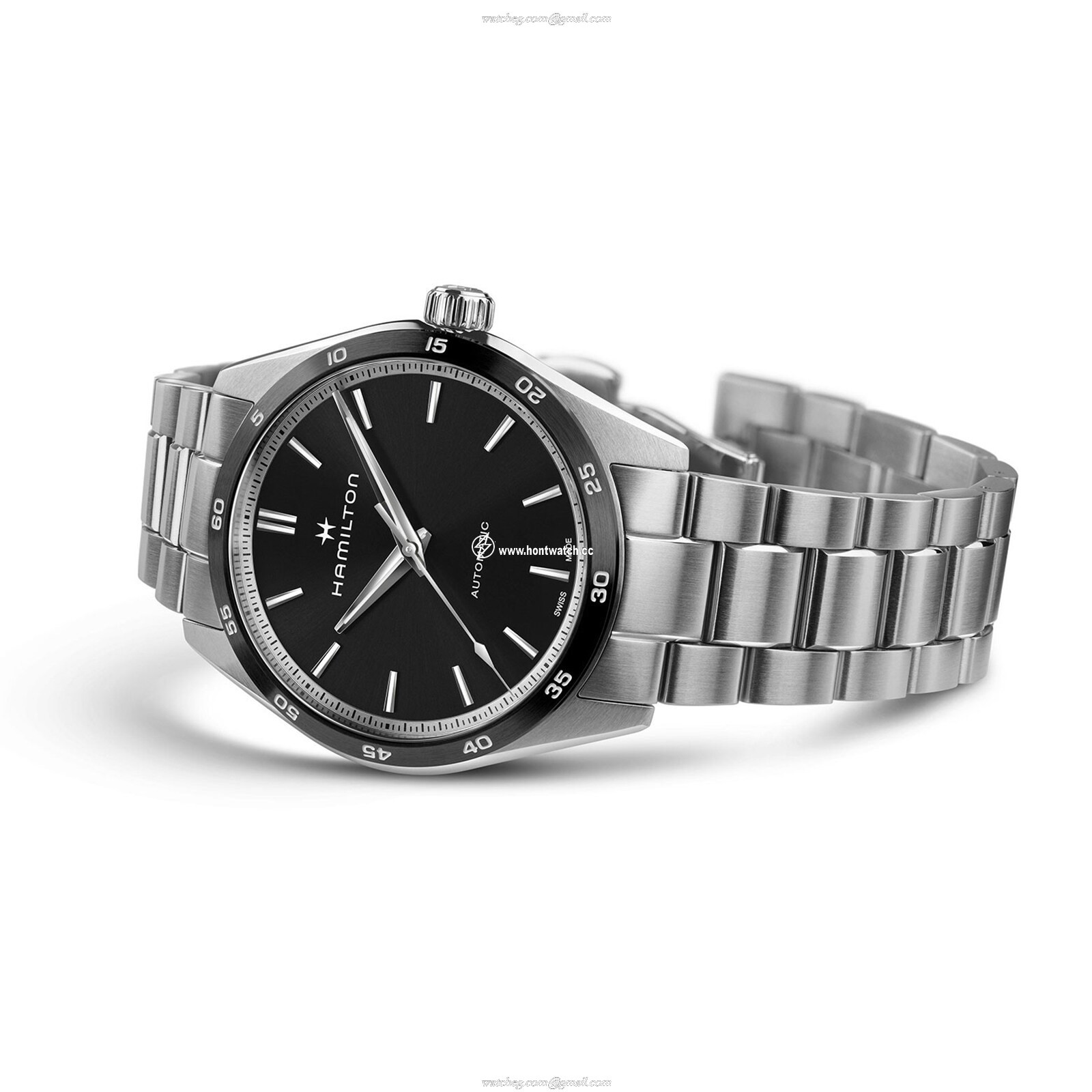 Hamilton Jazzmaster H36205130 | 38mm Automatic Black Dial | Stainless Steel - Image 2