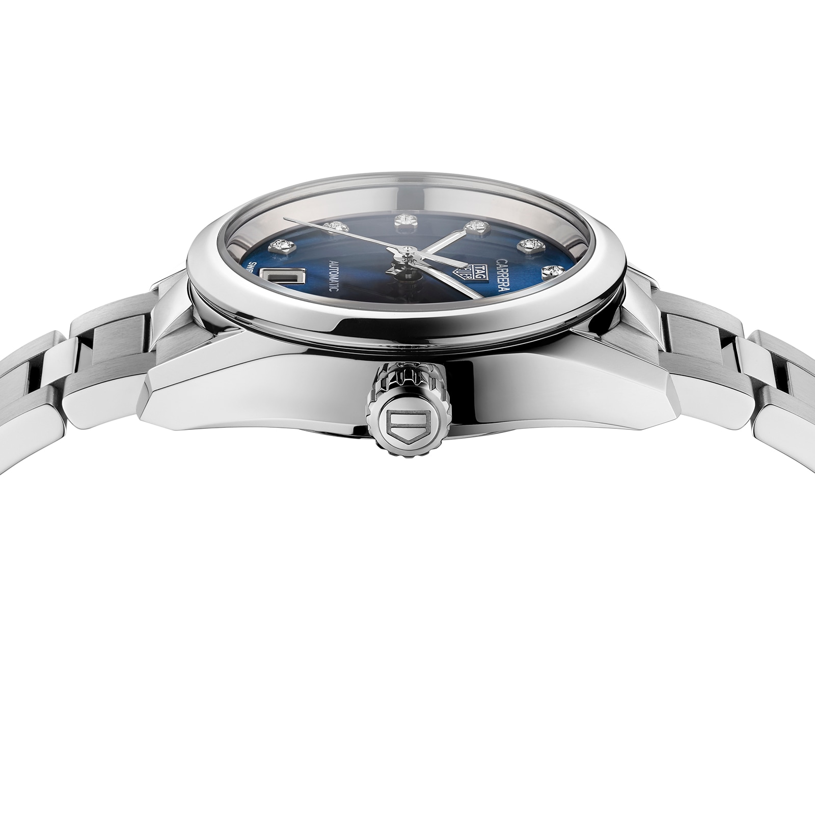 TAG Heuer Carrera WBN2413.BA0621 | 29mm Blue Dial | Diamond Markers - Image 3