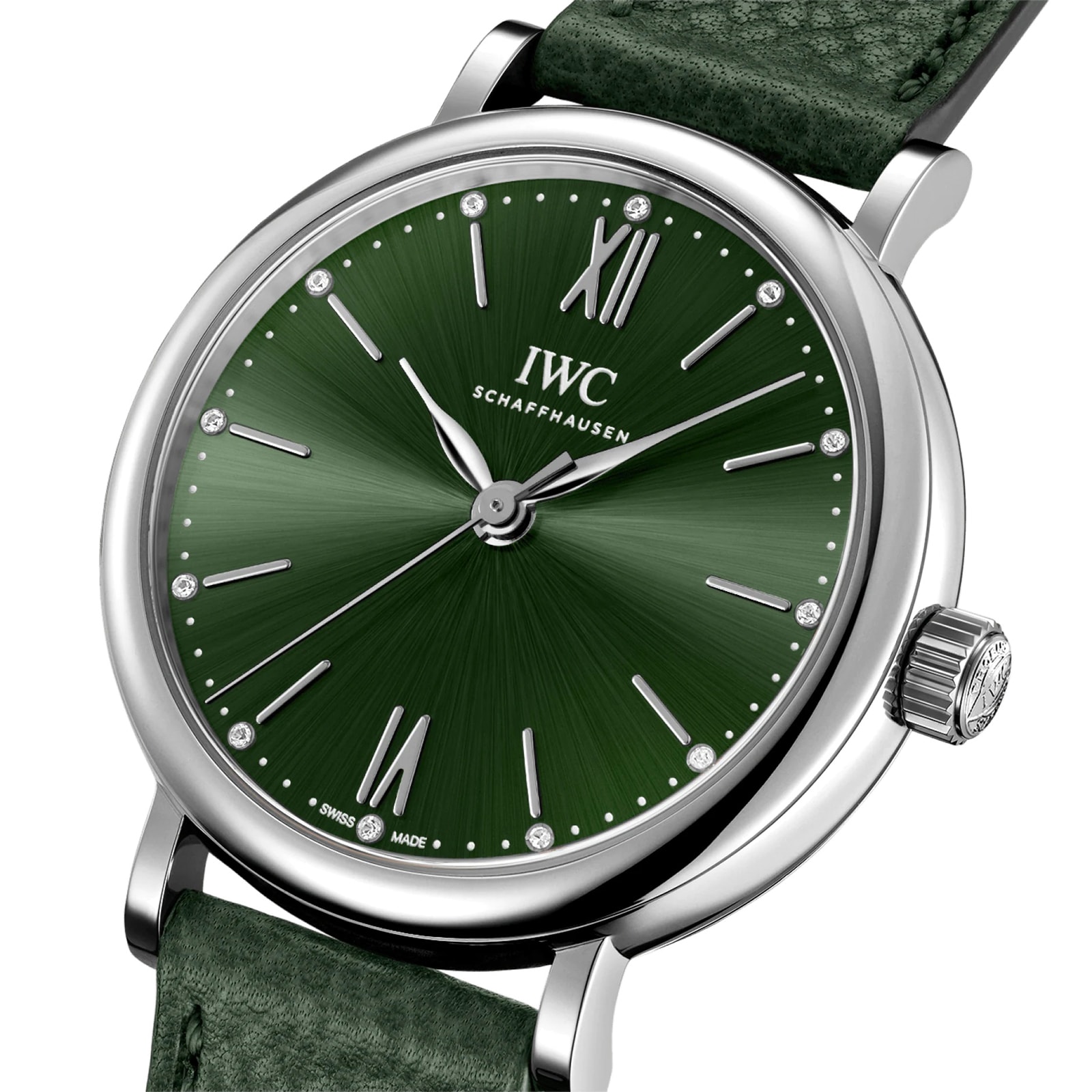 IWC Portofino IW357412 Automatic Watch - 34mm Stainless Steel & Green Dial - Image 3