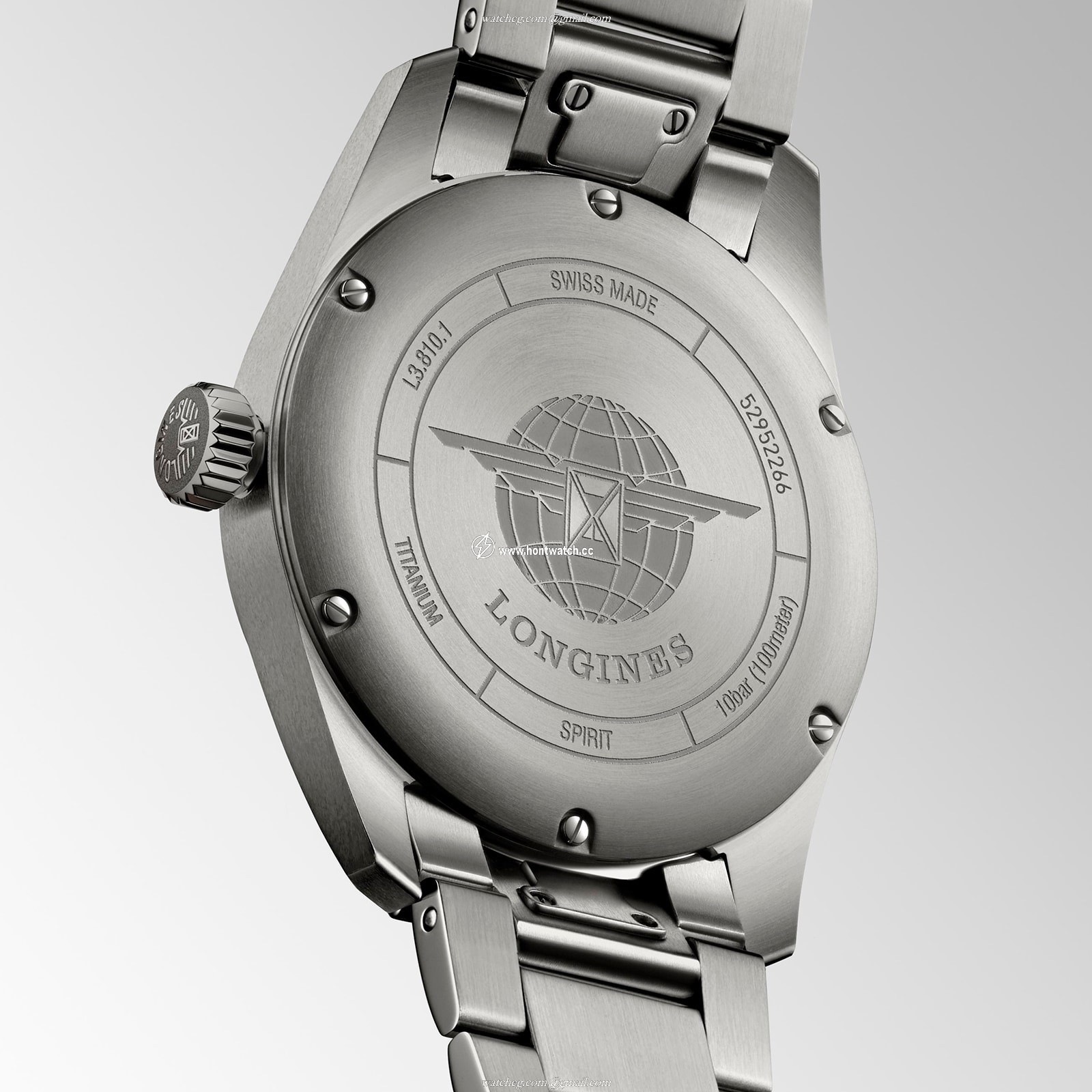 Longines Spirit L38101536 | 40mm Titanium Automatic Grey Watch - Image 2