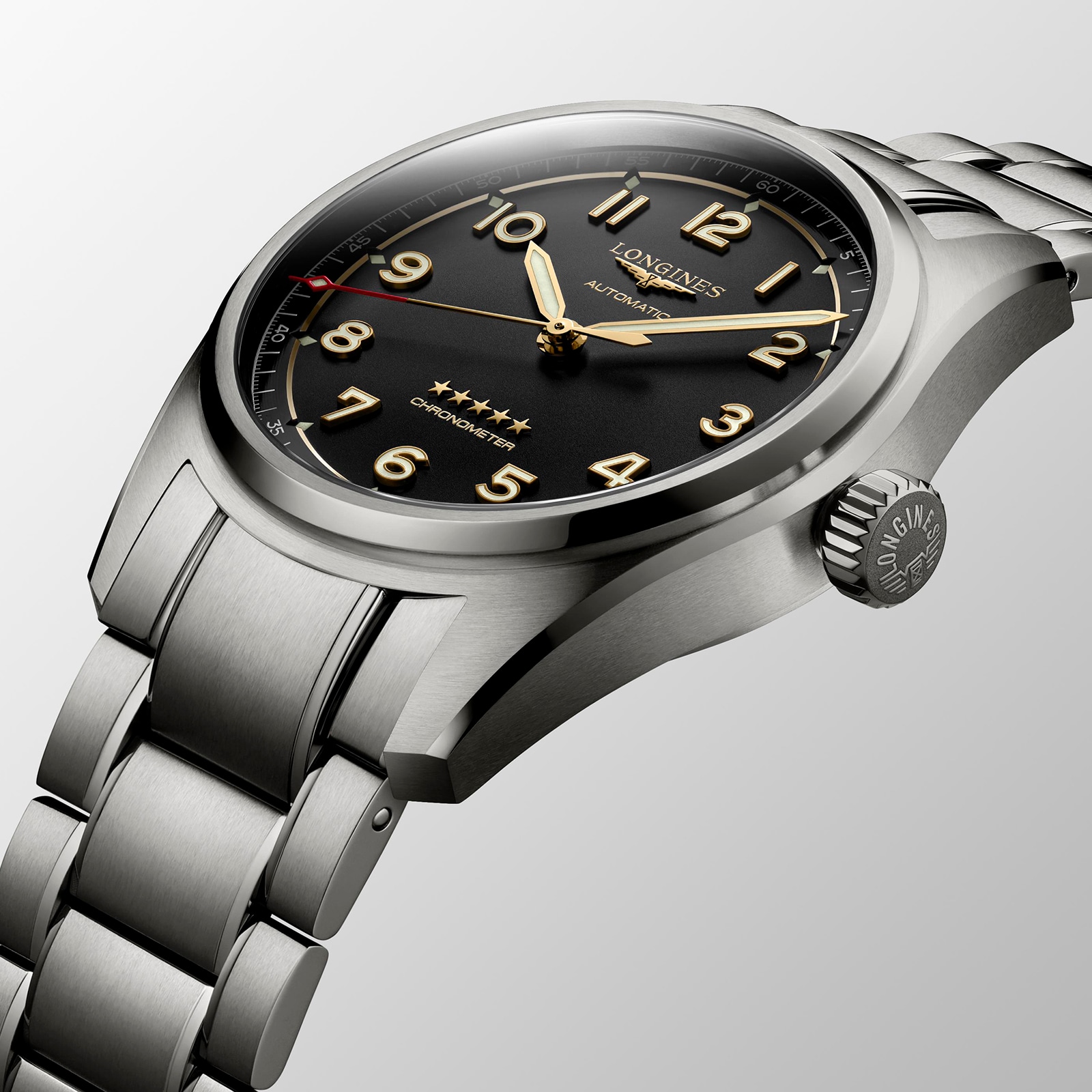 Longines Spirit L38101536 | 40mm Titanium Automatic Grey Watch - Image 3