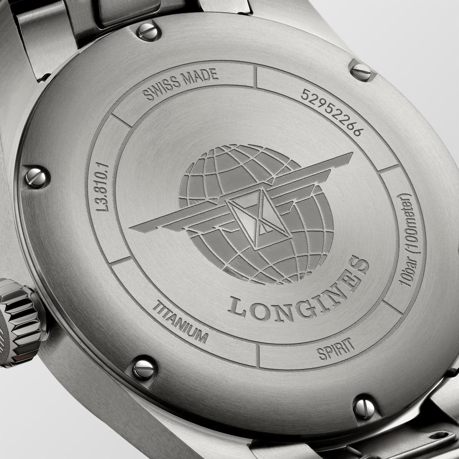 Longines Spirit L38101536 | 40mm Titanium Automatic Grey Watch - Image 4