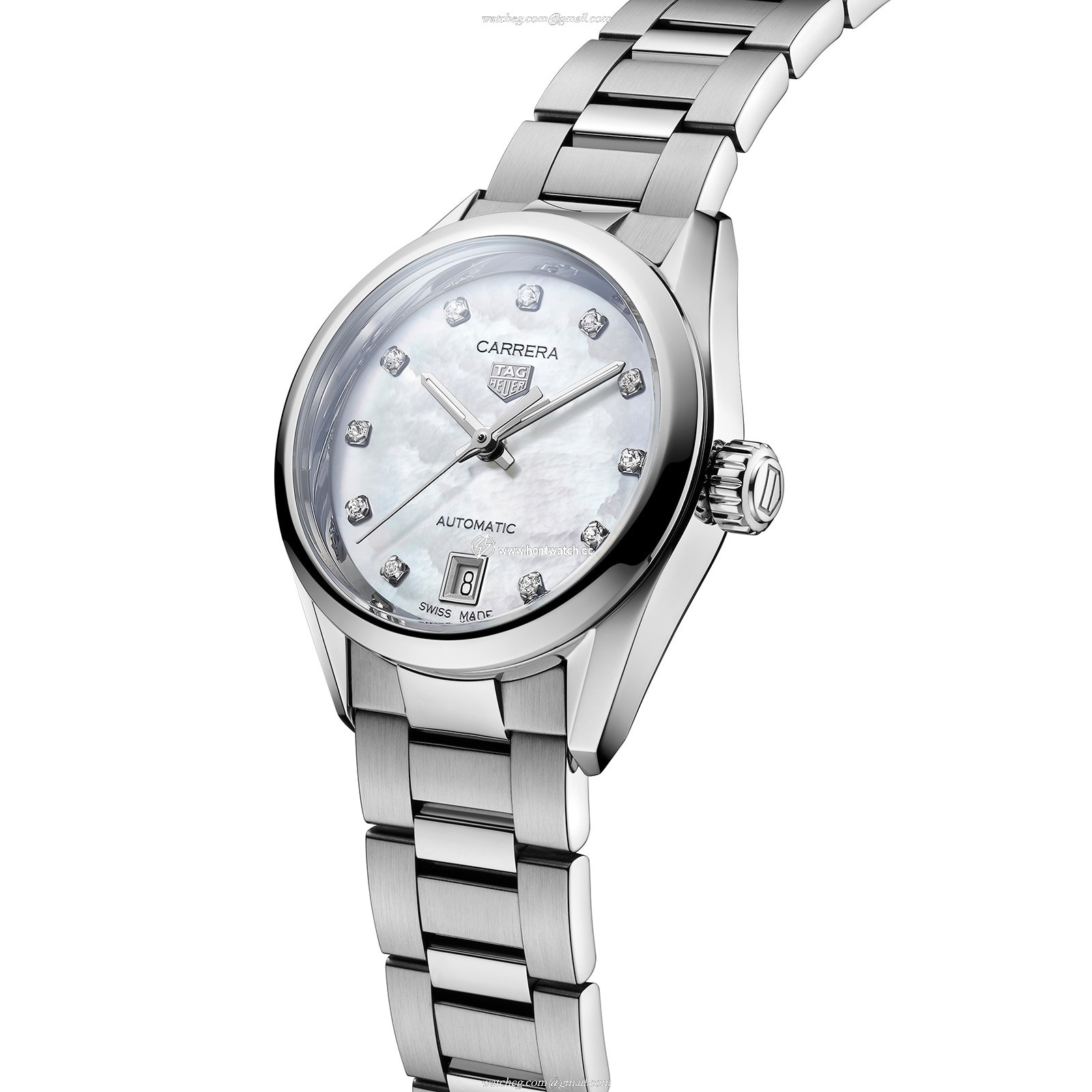 TAG Heuer Carrera WBN2412.BA0621 - 29mm Automatic Watch - Mother of Pearl Dial - Image 2