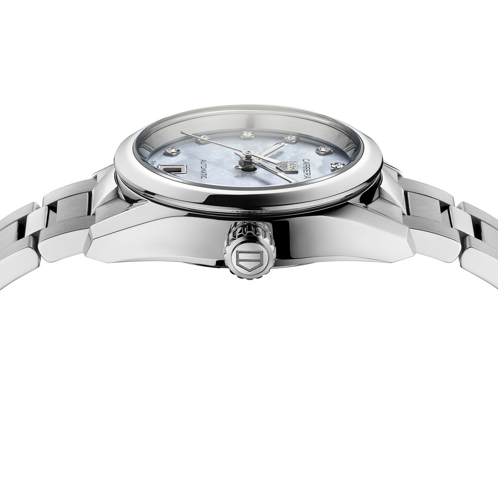 TAG Heuer Carrera WBN2412.BA0621 - 29mm Automatic Watch - Mother of Pearl Dial - Image 3