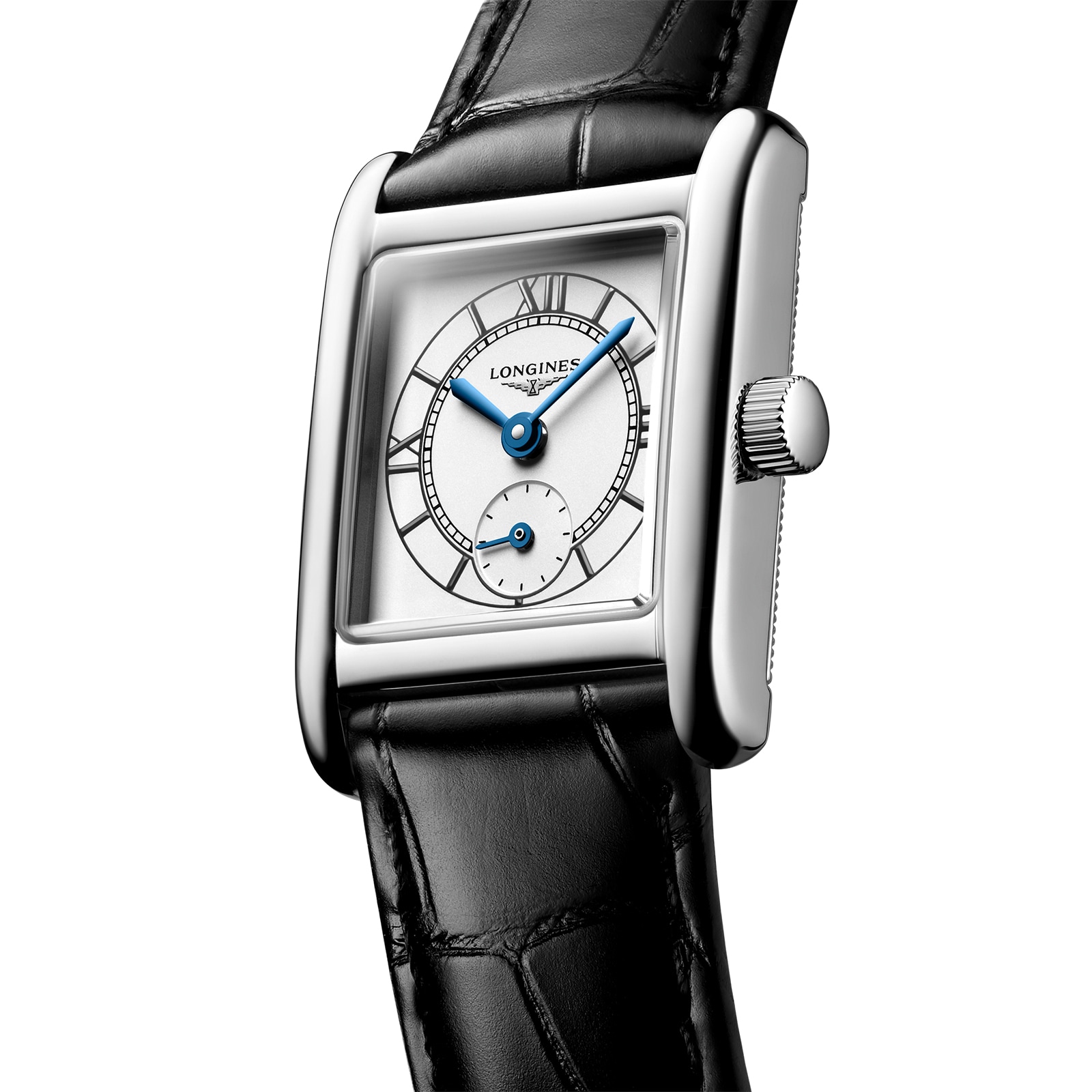 Longines Mini Dolce Vita L52004752 | Silver Dial | Stainless Steel & Alligator - Image 3