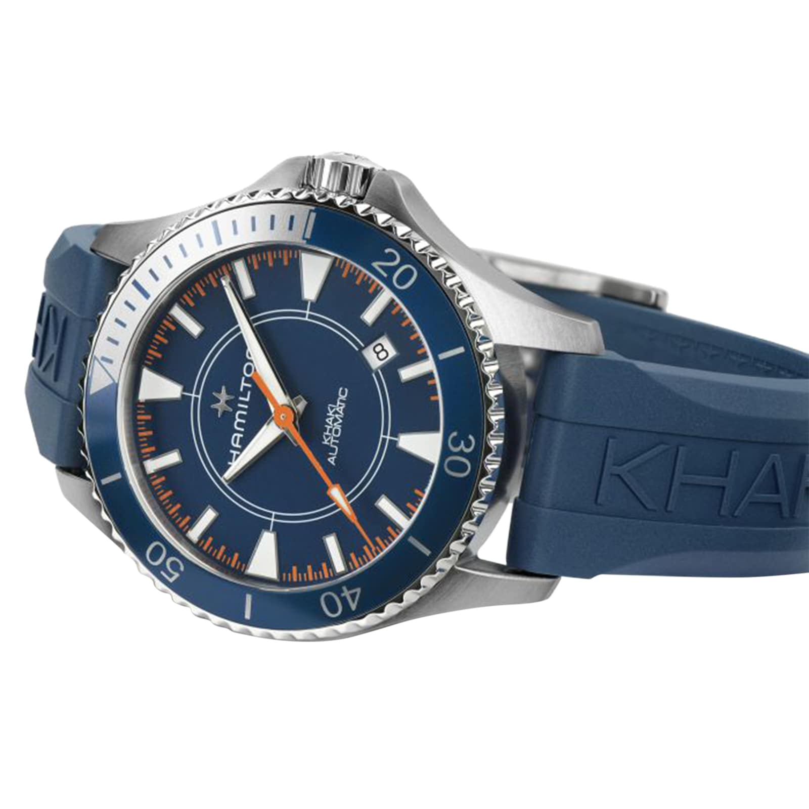 Hamilton Khaki Navy H82385340 Automatic Blue Watch - 40mm Stainless Steel - Image 3