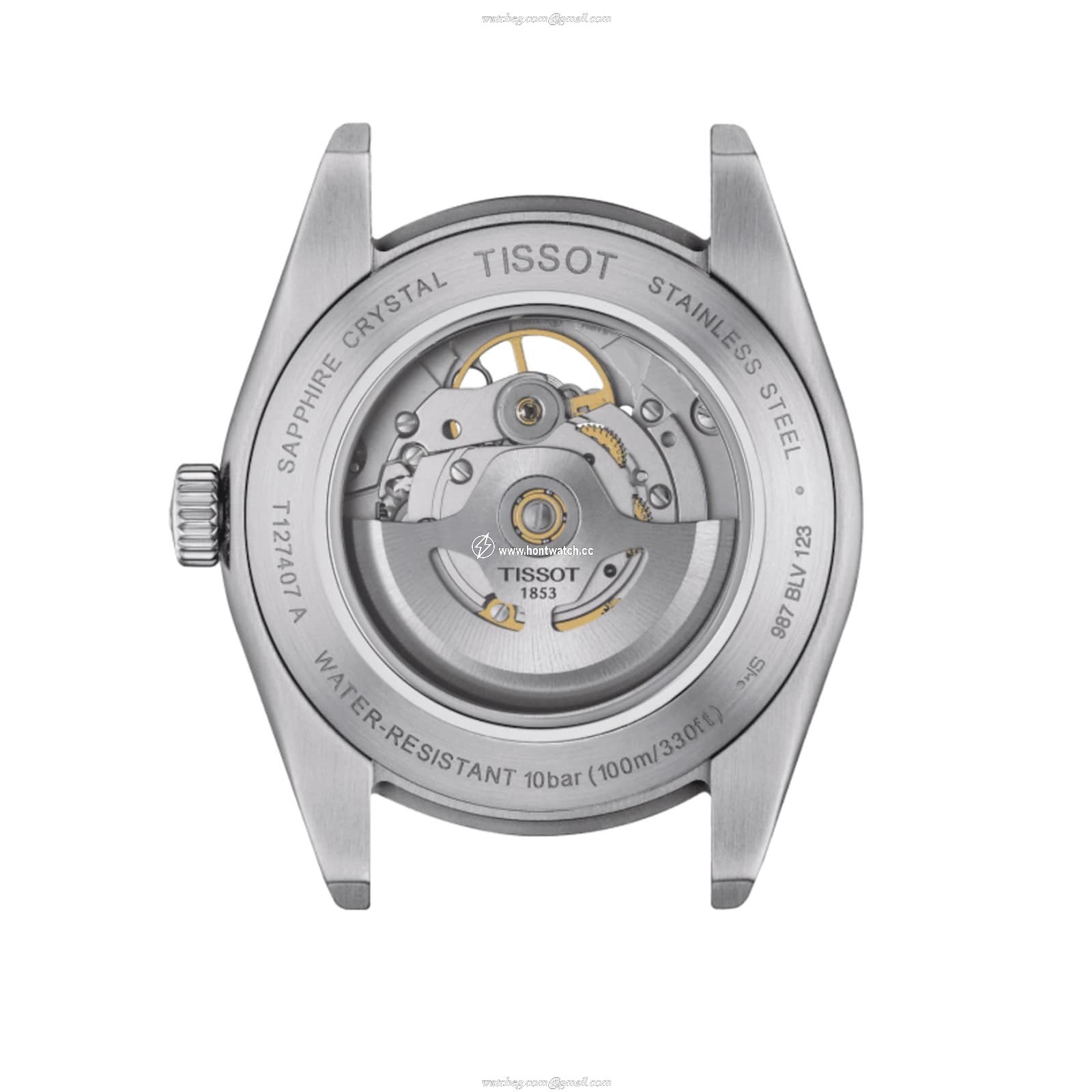 Tissot T-Classic Automatic Blue Dial Watch - 40mm Stainless Steel - Image 2