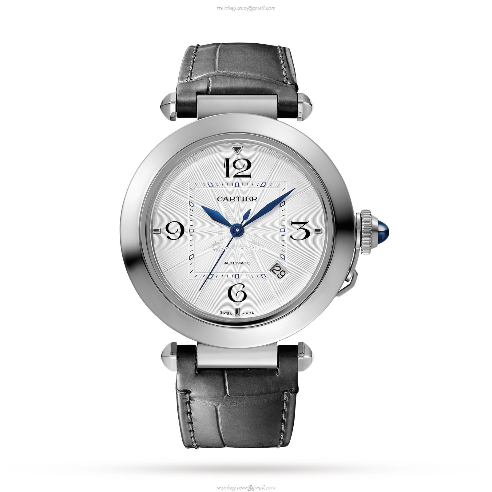 Cartier Pasha de Cartier WSPA0009 - 41mm Steel Automatic Watch - Silver Dial - Image 2