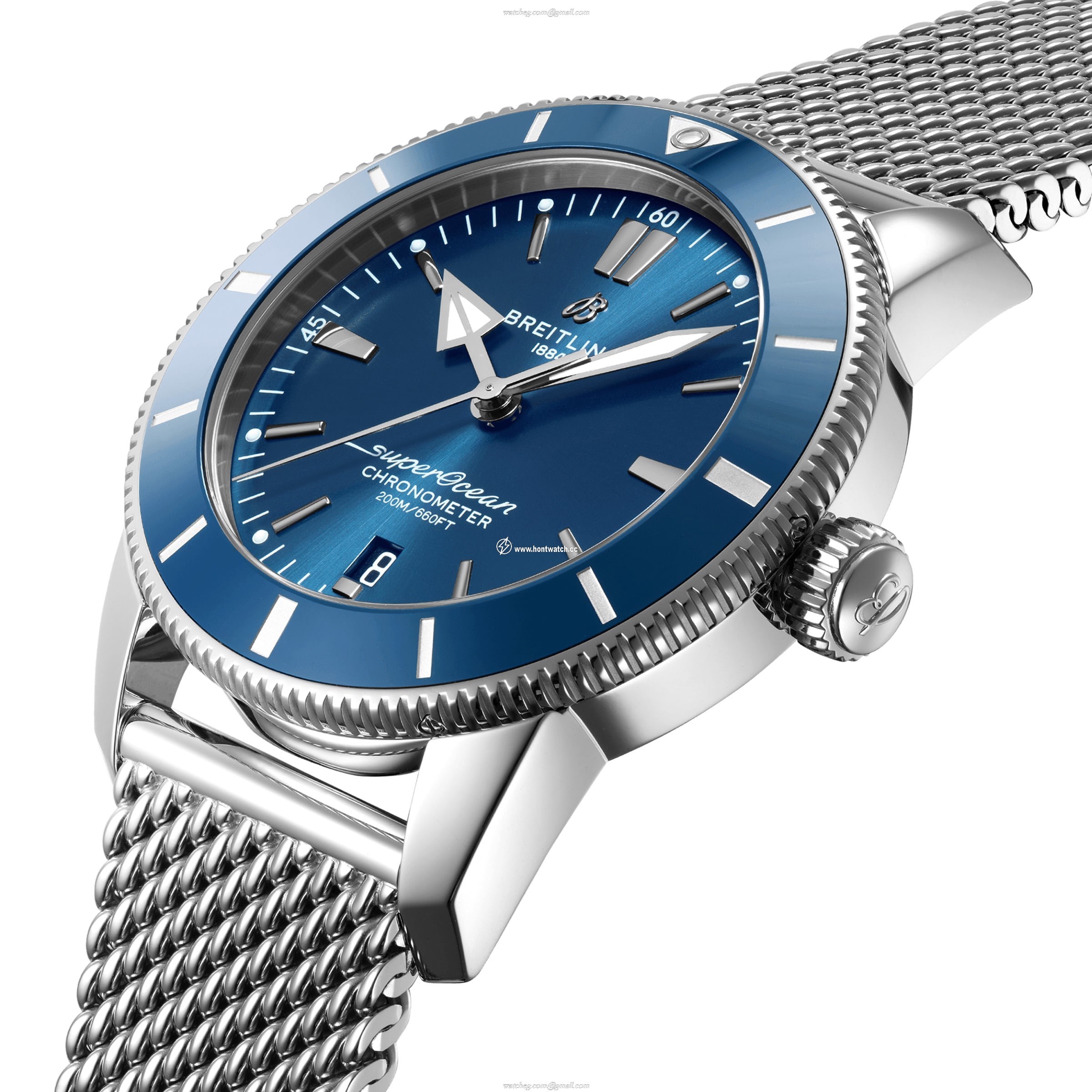 Breitling Superocean Heritage 44mm Blue Dial Automatic Watch - Stainless Steel - Image 2