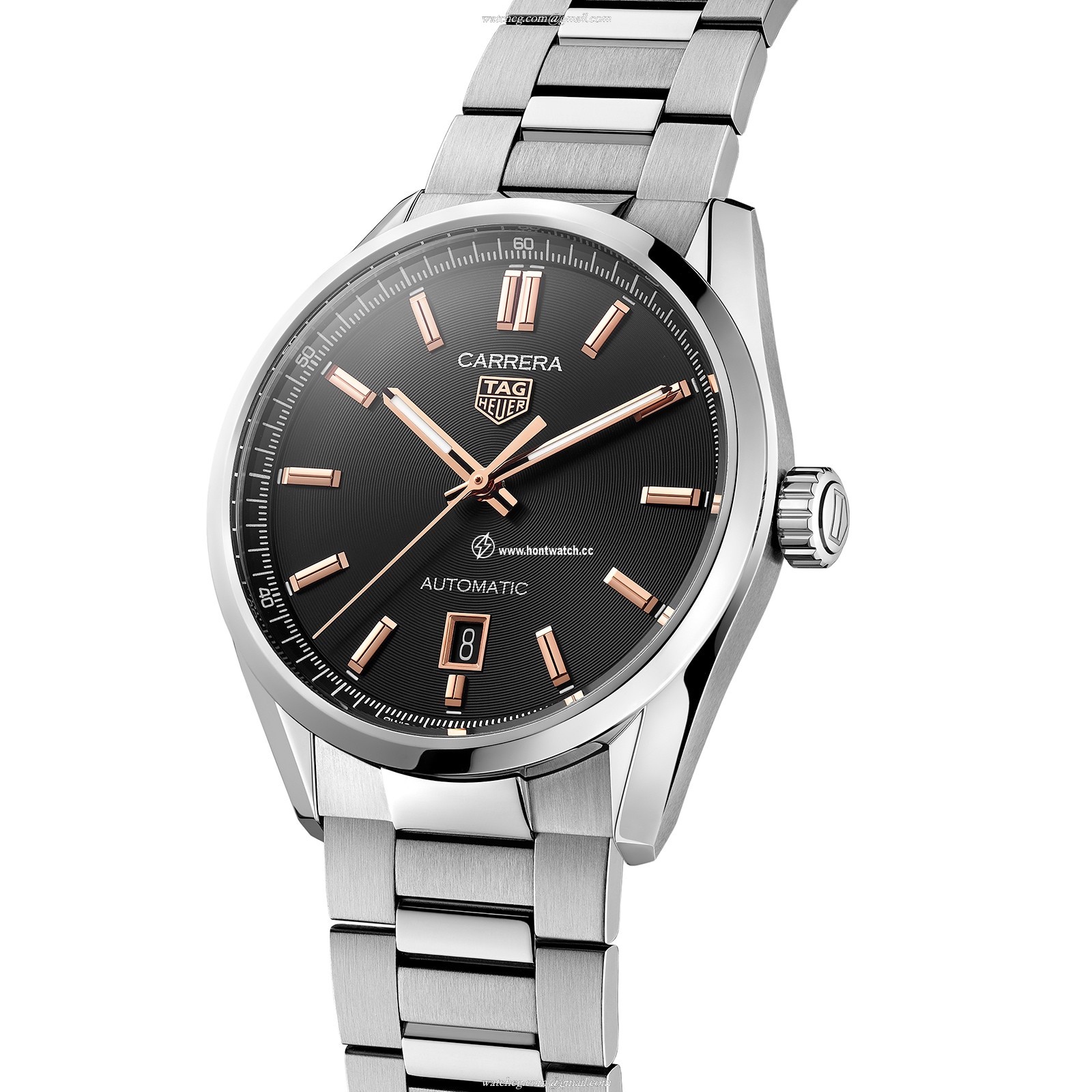 TAG Heuer Carrera Automatic Watch - 39mm Black Dial & Stainless Steel - Image 2