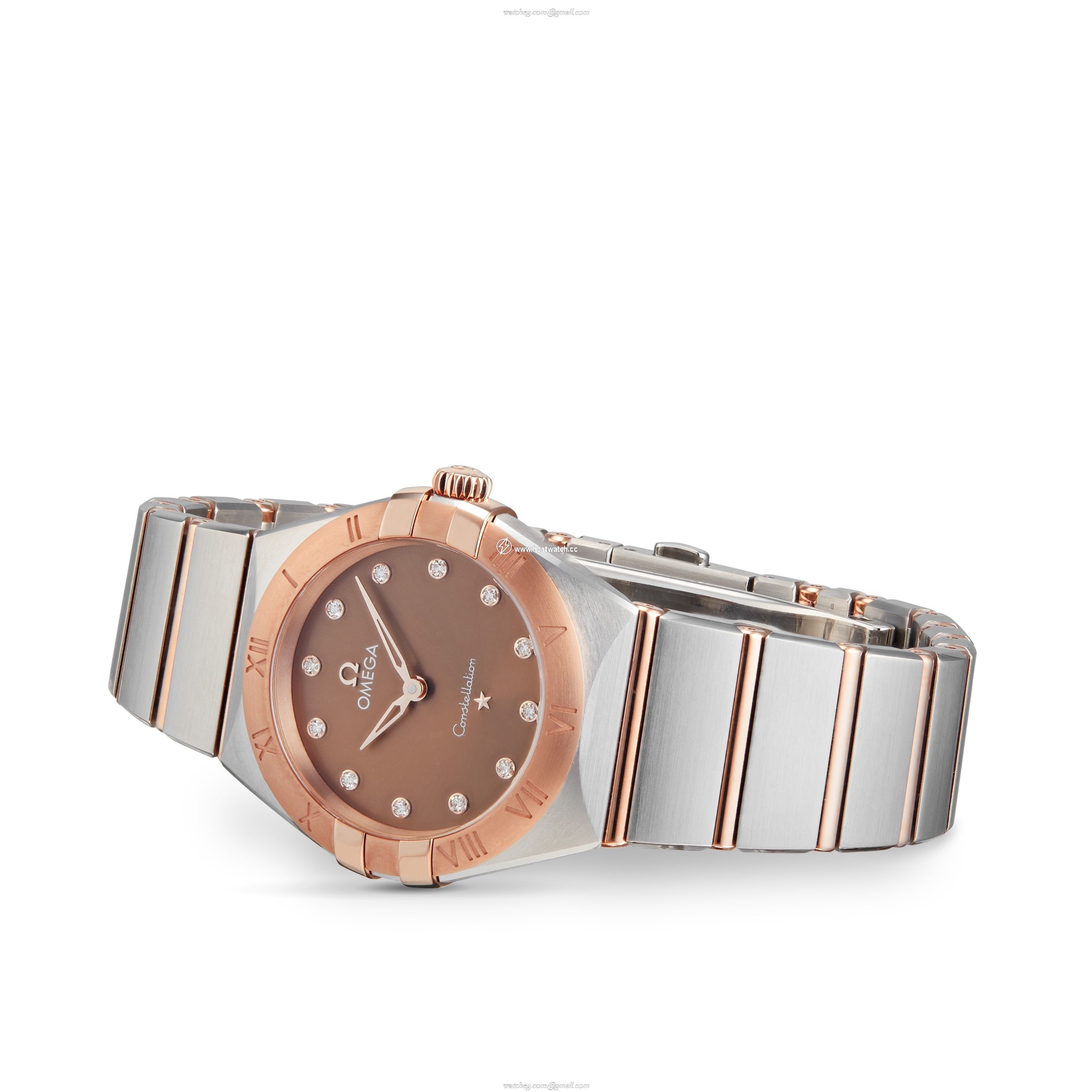 Omega Constellation Replica | 25mm Brown Dial | Stainless Steel Quartz Watch - Image 2