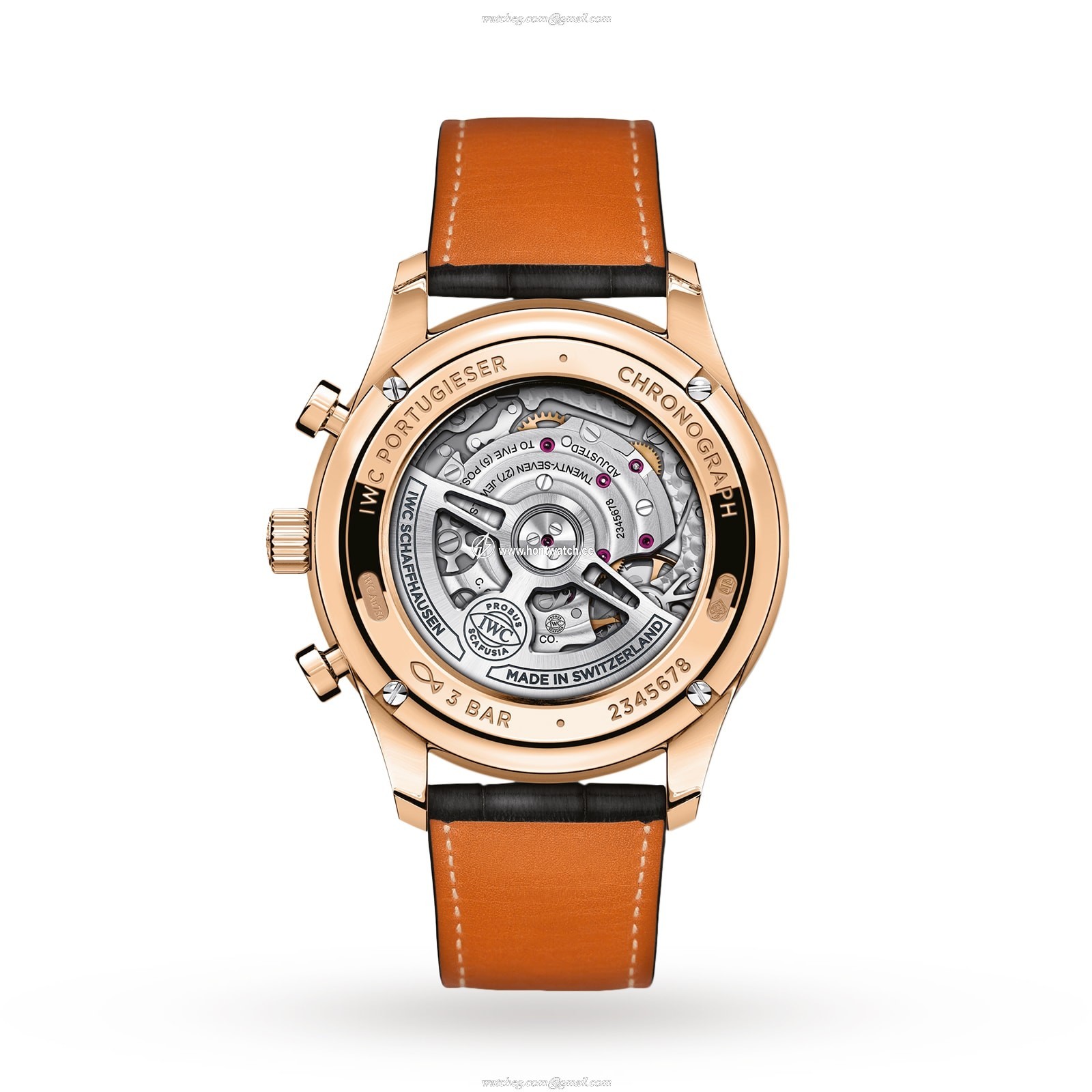 IWC Portugieser IW371610 Automatic Chronograph - 18ct Rose Gold Grey Dial - Image 2
