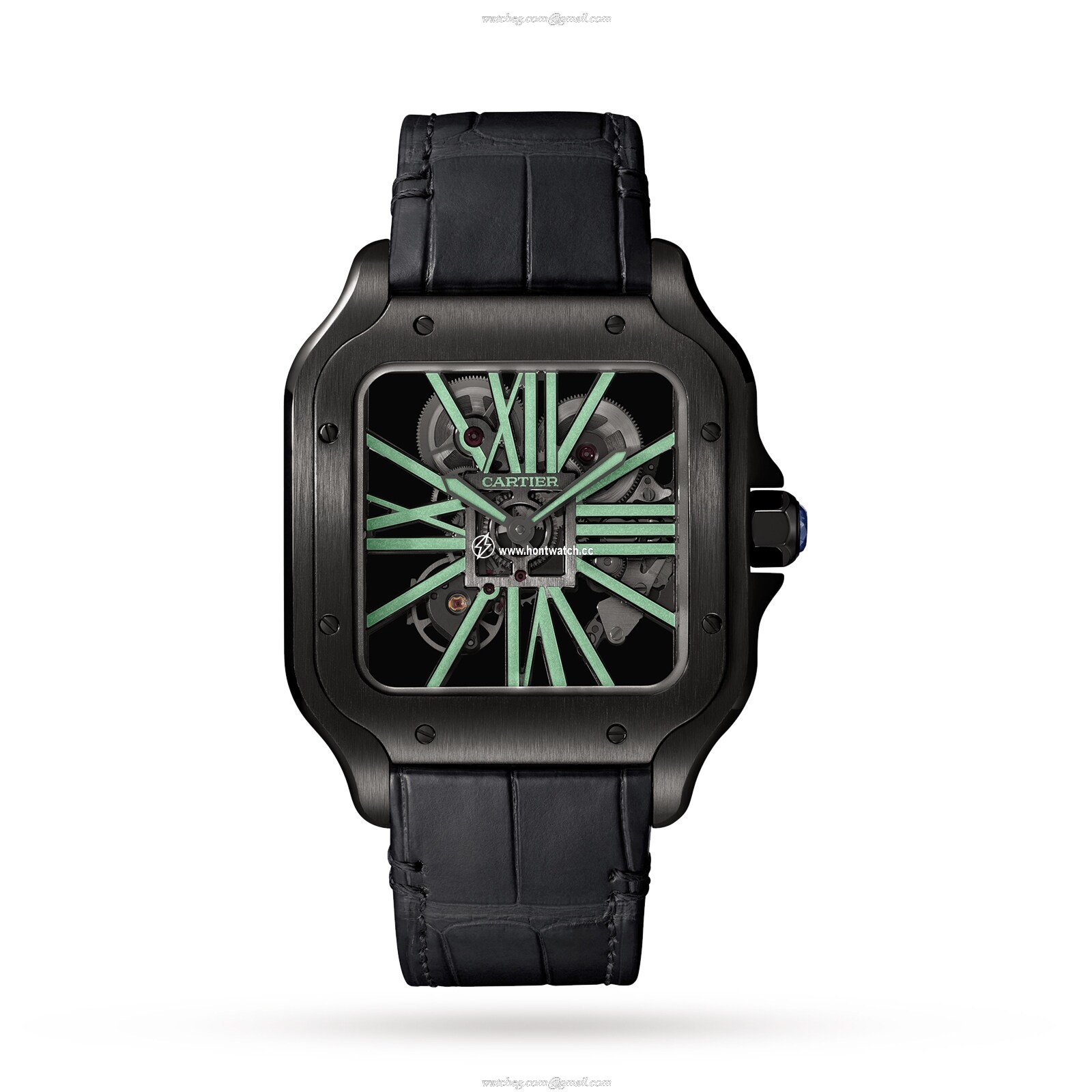 Cartier Santos de Cartier WHSA0009 - Steel Skeleton Manual Watch | 40mm - Image 2